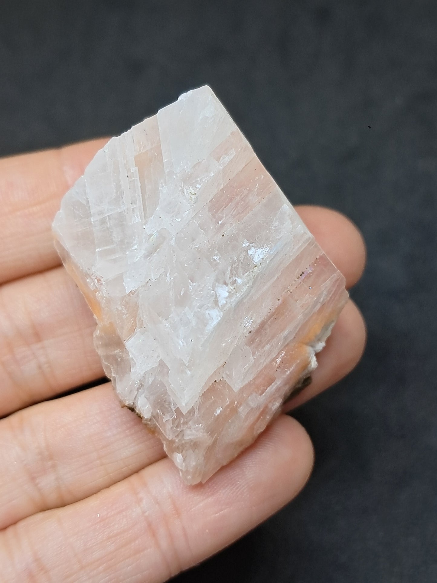 Calcita Rojiza/Rosa con Mesolita *Hallazgo Raro* (Pithampur) Cristal Natural | Piedra Bruta | Muestra Mineral #CA38