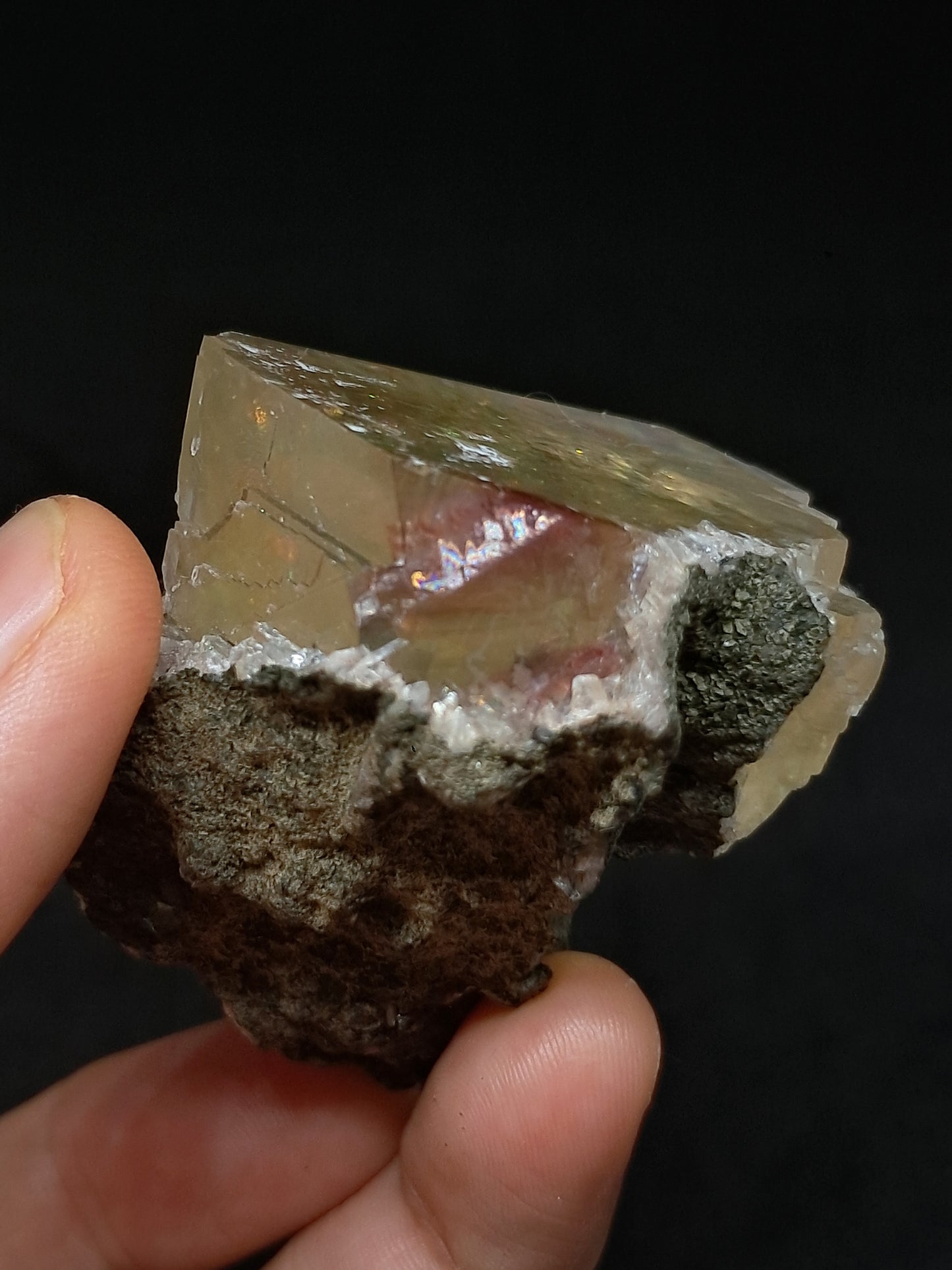 Calcita Frambuesa Mohosa *Hallazgo Raro* (Pithampur) Cristal Natural | Piedra Bruta | Muestra de Mineral #CA31