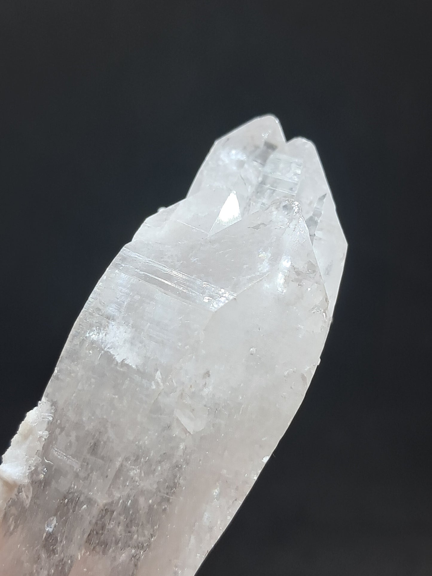 Himalayan Quartz Biterminated Self-healed Point | Natural Crystal | Mineral Specimen #CH68