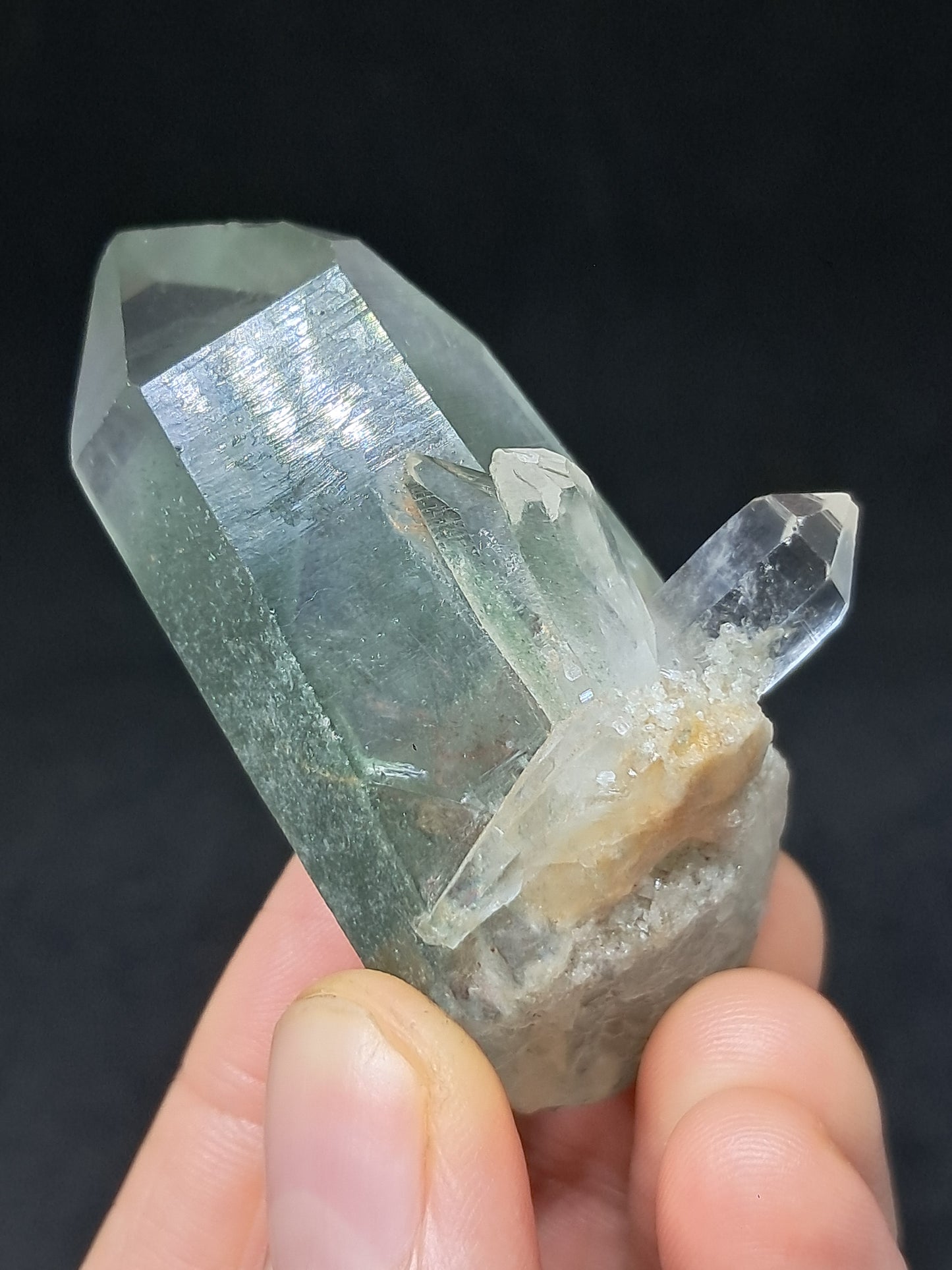 Chlorite Phantom *Bridge* Quartz (Kullu) Natural Crystal | Garden Chamanic #CQ78