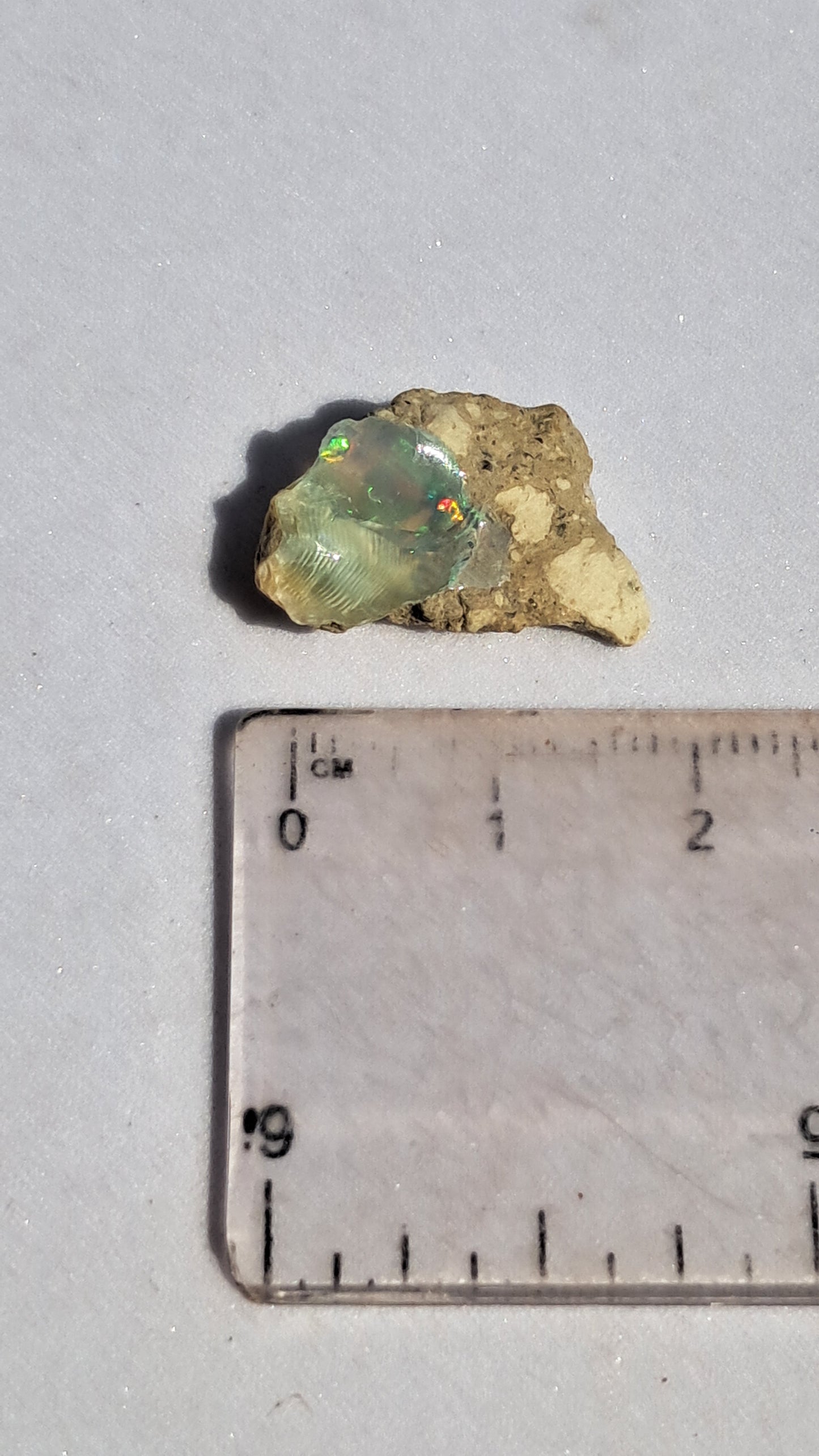 Natural Ethiopian Opal Rough | White Hydrophane Opal w/ Bright Play of Color #OP2