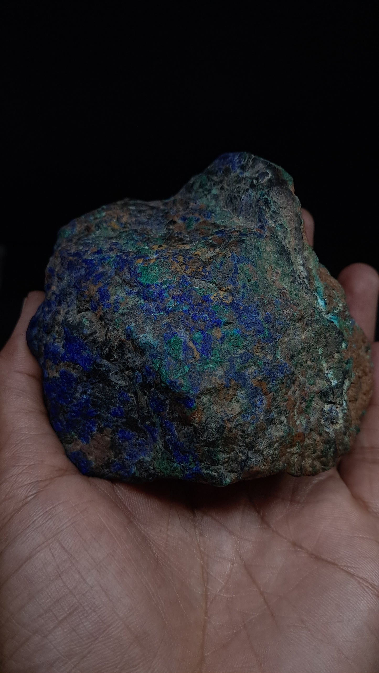 Natural Azurite & Malachite on Matrix (Congo) #UC2
