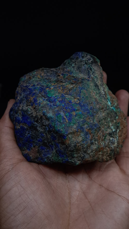 Natural Azurite & Malachite on Matrix (Congo) #UC2