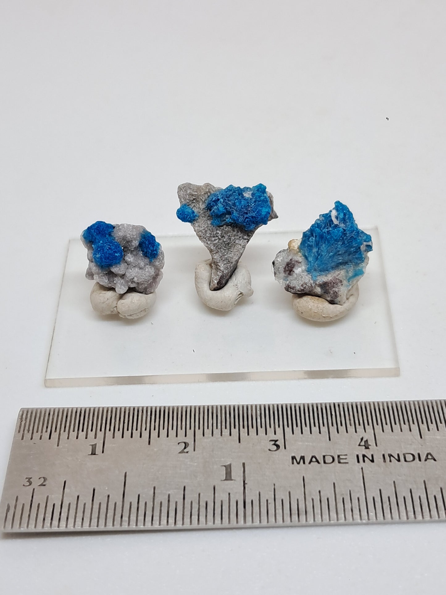 Set of 3 Small Pentagonites on Heulandite Matrix (Wagholi) Rough Stone | Natural Crystal | Rare Mineral Specimen #CV58