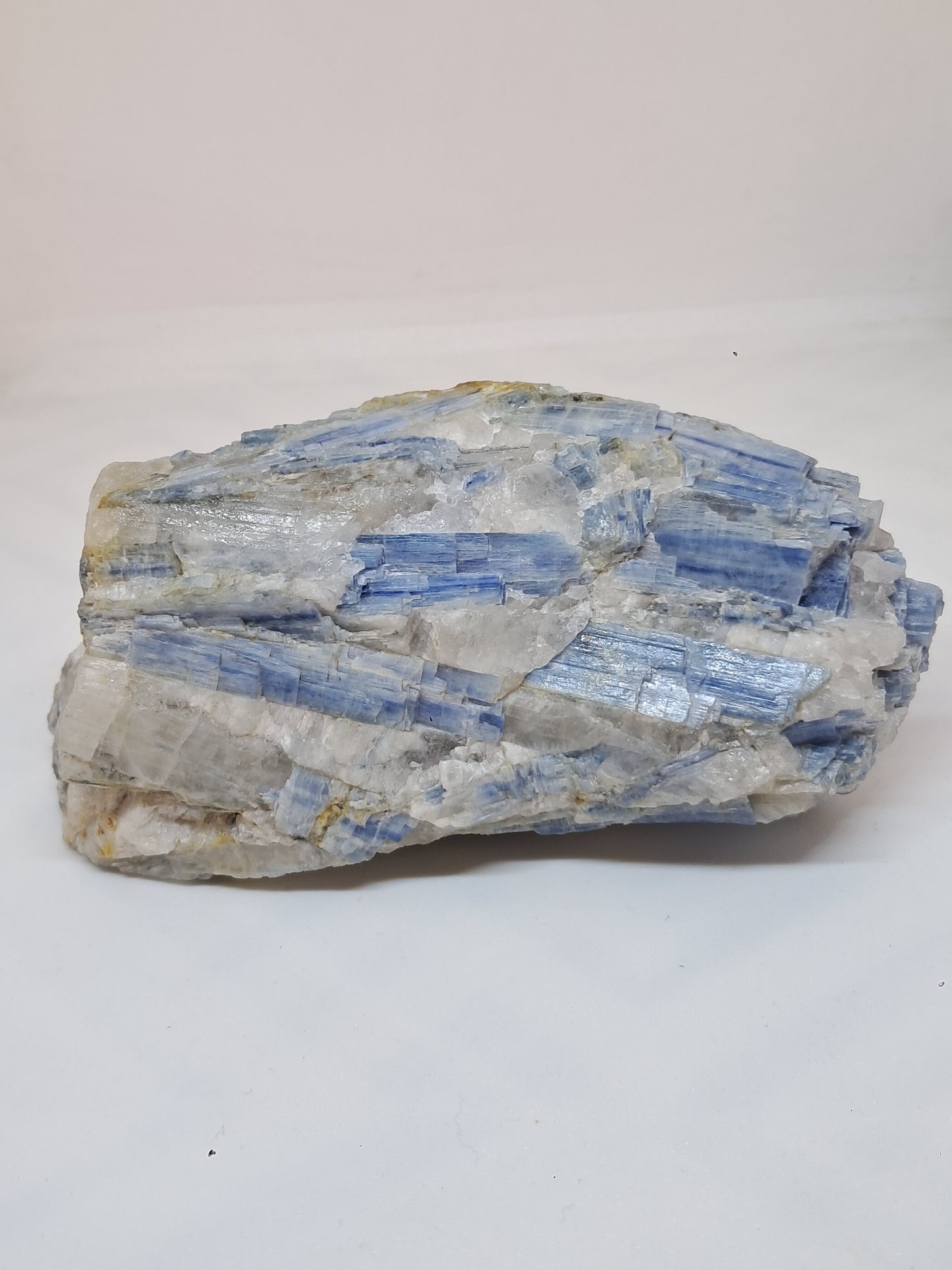 Blue Kyanite Cluster w/ Quartz (Tamil Nadu) Natural Mineral Specimen #KY1