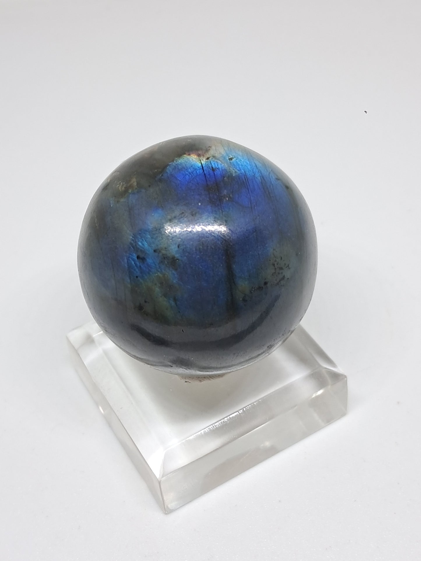 Labradorite Sphere (Madagascar) | Strong Blue Flash | Polished Stone #LB9