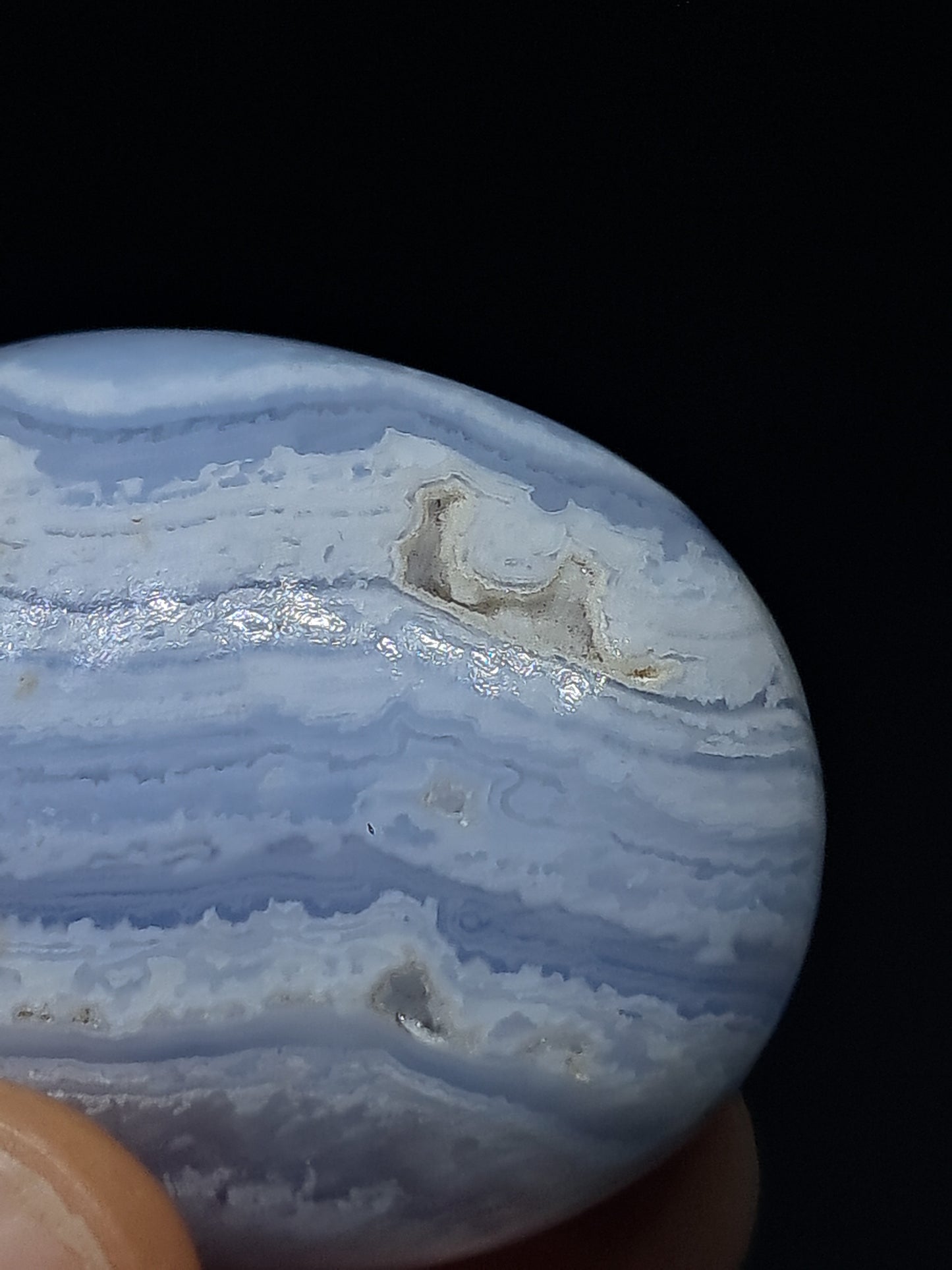 Blue Lace Agate Palmstone | Good Quality Natural Stone