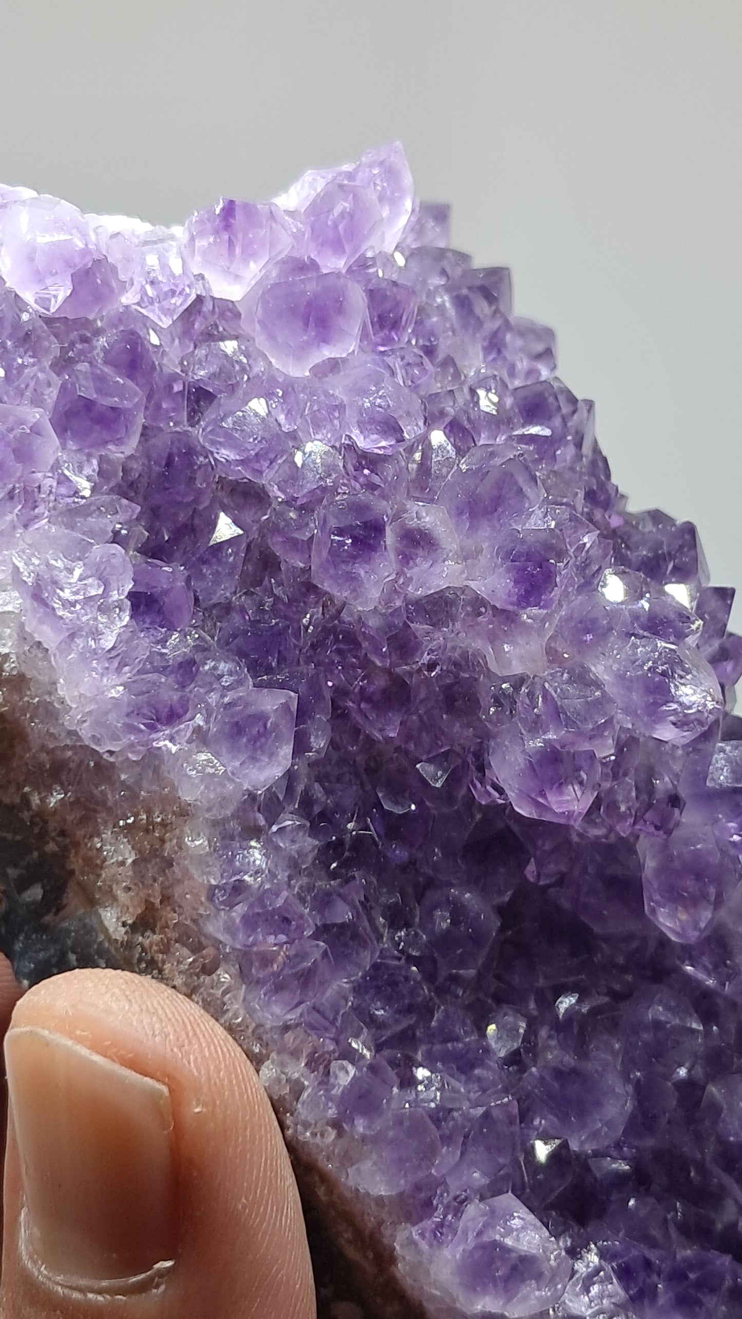 Deep Purple Amethyst (Brazil) | Natural Cluster | Mineral Specimen #AMB13
