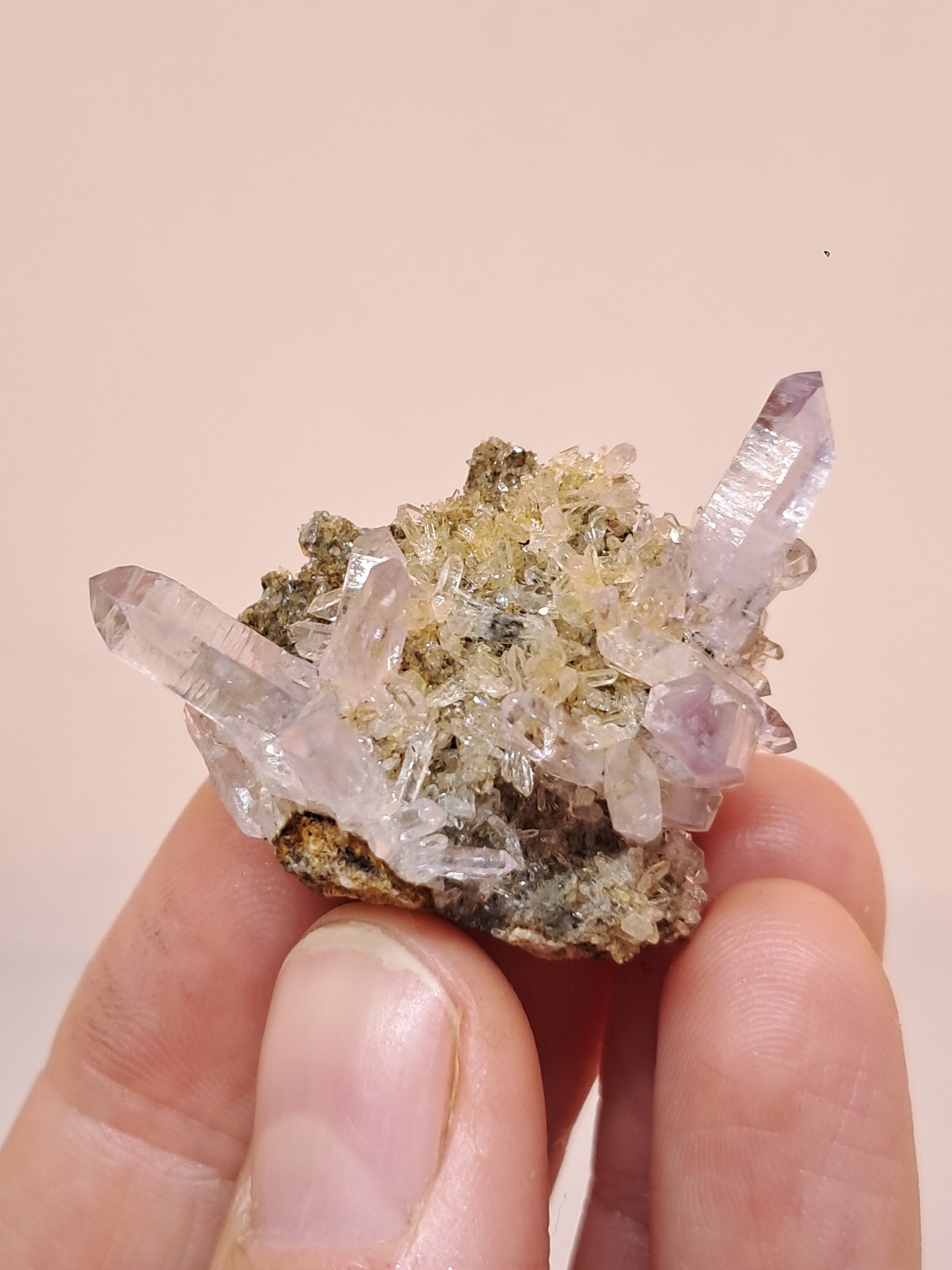 Veracruz Amethyst Crystals on Matrix (Mexico) | Natural Cluster | Mineral Specimen #VA22