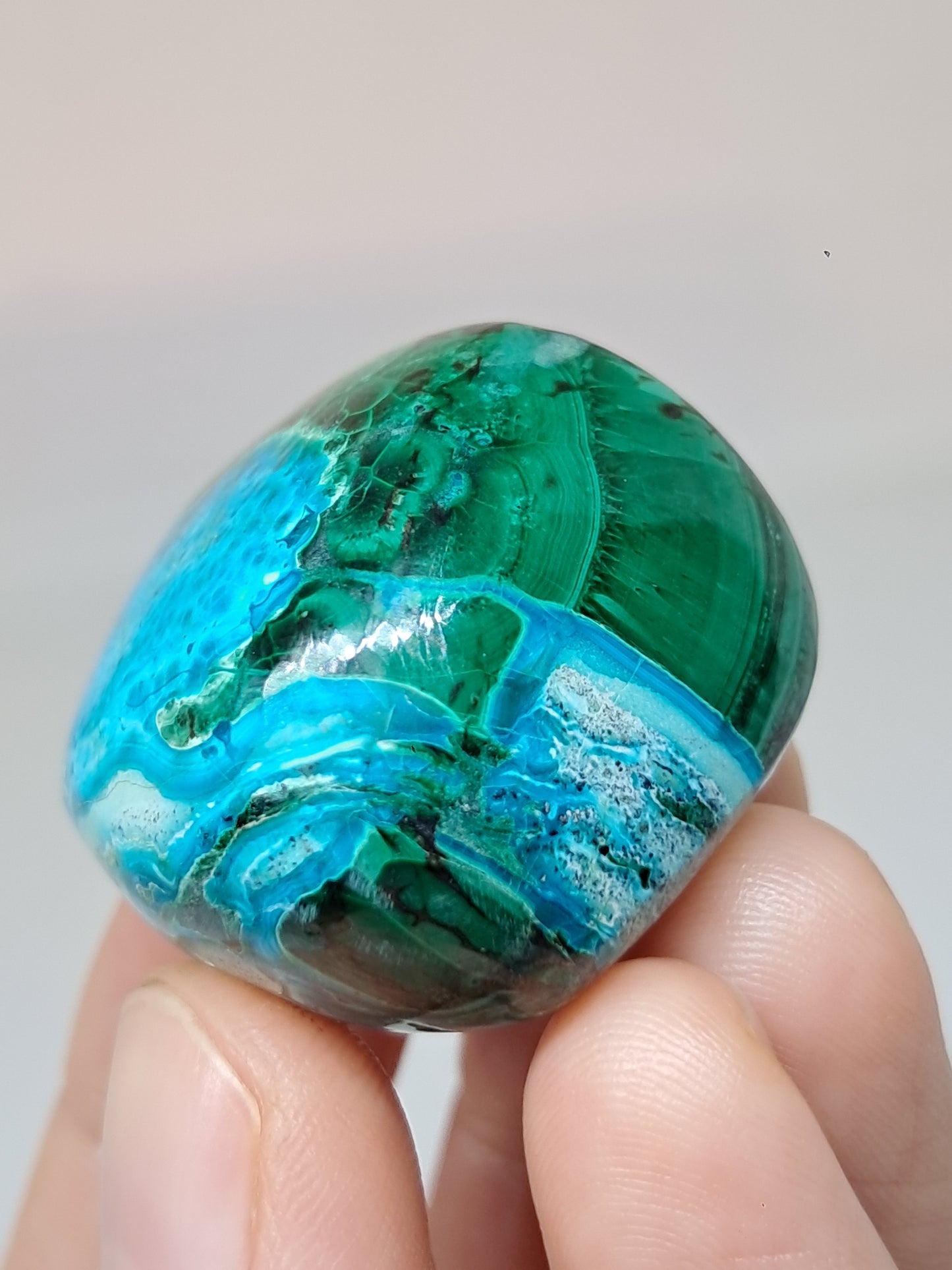 Chrysocolla w/ Malachite Tumble | Polished Free Form | Good Quality | Natural Stone