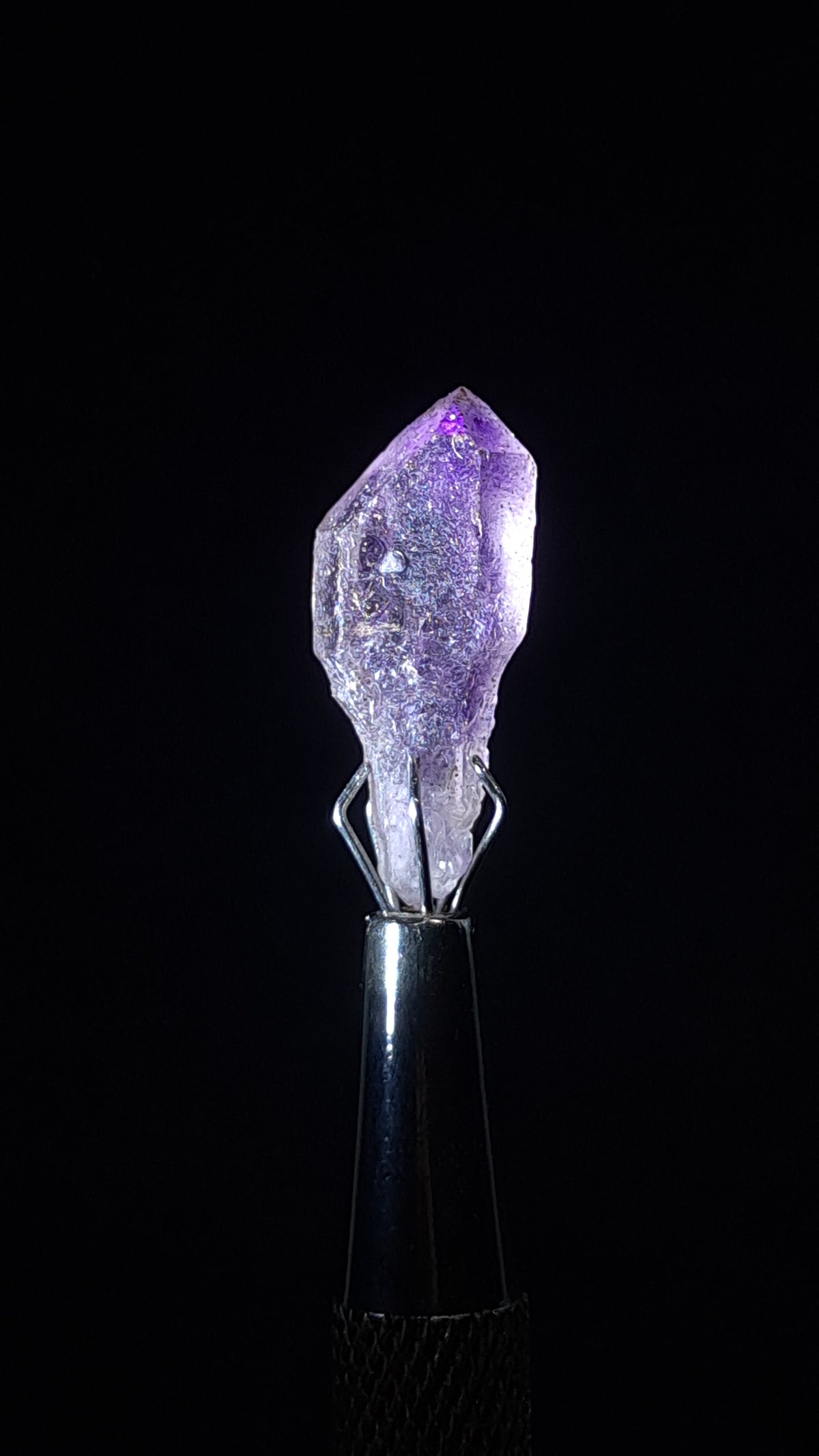 Quartz Amethyst Scepter | Hematite Goethite Rutile Inclusions | Biterminated  #KA208