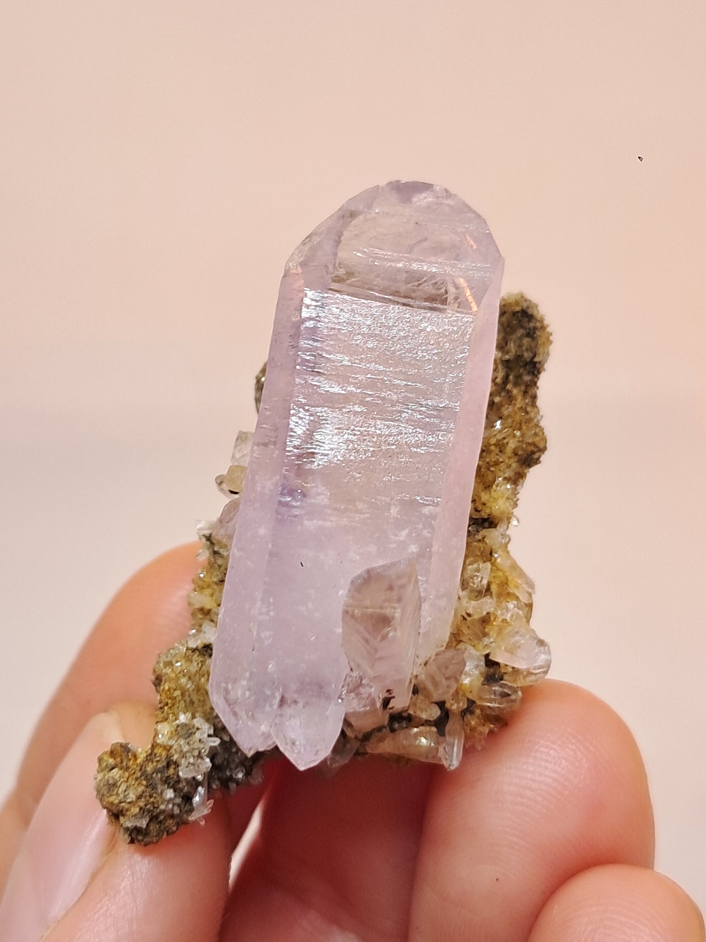 Veracruz Amethyst Crystal Point on Matrix (Mexico) | Natural Cluster | Mineral Specimen #VA23