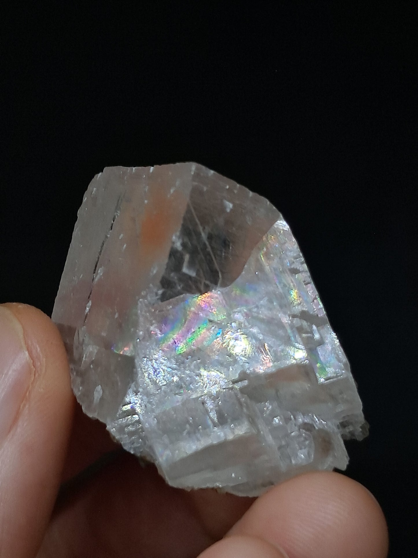 Calcita Rojiza/Rosa con Mesolita *Hallazgo Raro* (Pithampur) Cristal Natural | Piedra Bruta | Muestra Mineral #CA35