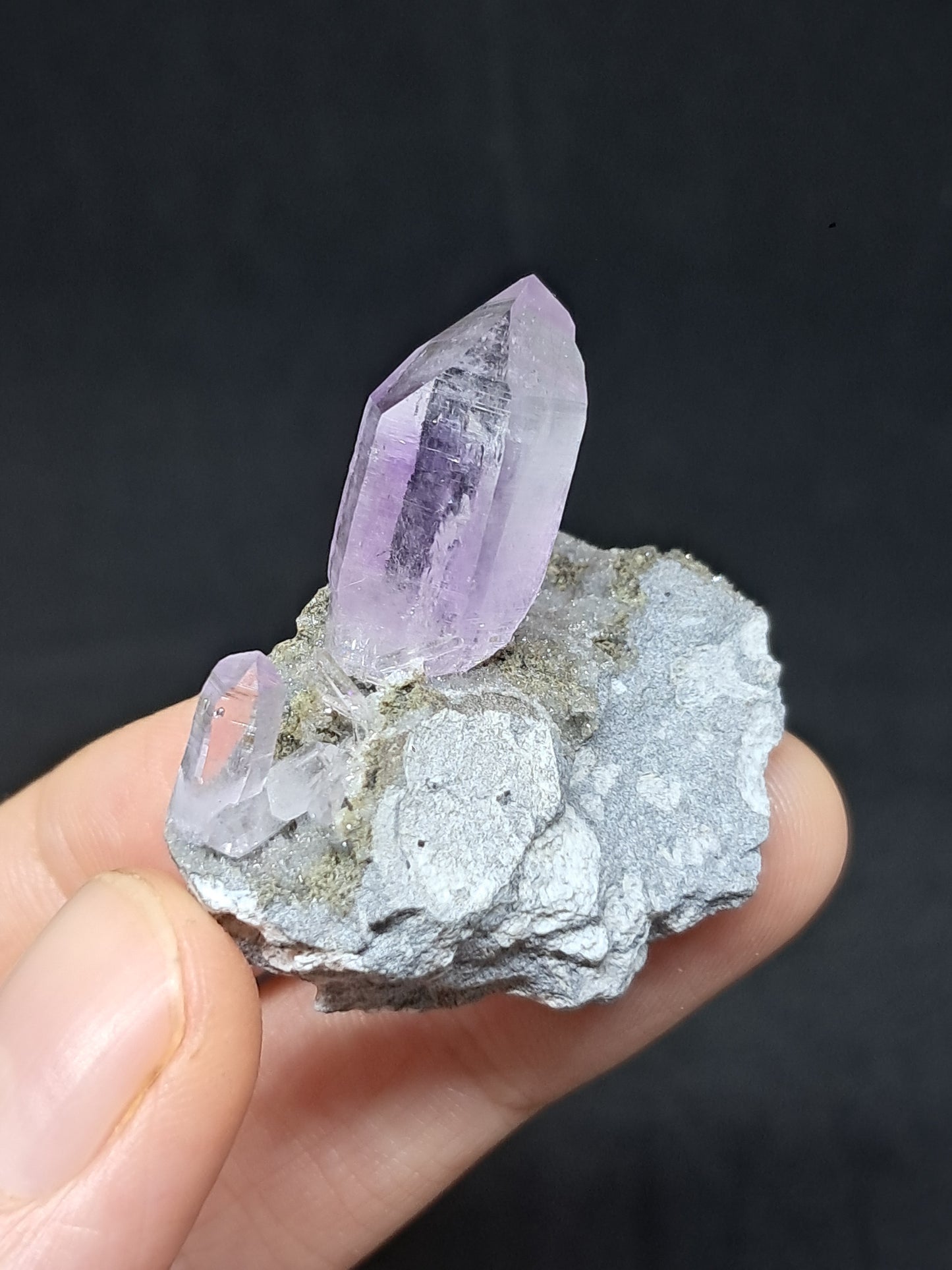 Veracruz Amethyst Crystal on Matrix (Mexico) | Natural Point | Mineral Specimen #VA13