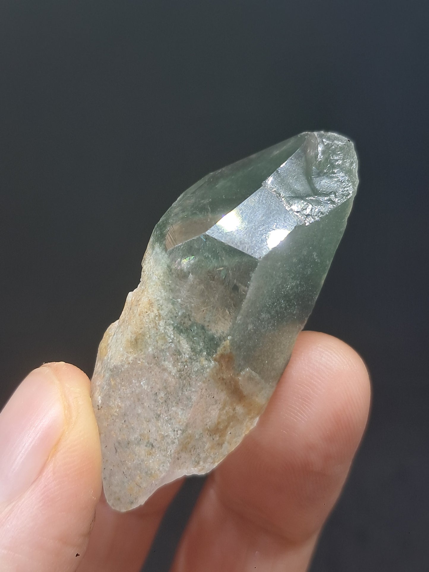 Chlorite Quartz Phantom (Kullu) Natural Point | Garden Chamanic Crystal #CQ65