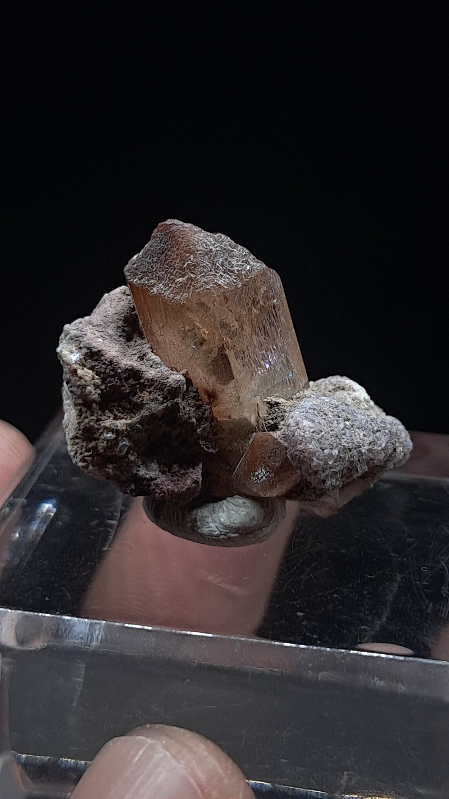 Natural Topaz Crystal In Matrix (Mexico) Champagne Colour | Rare Gemstone | Mineral Specimen #TPZ39
