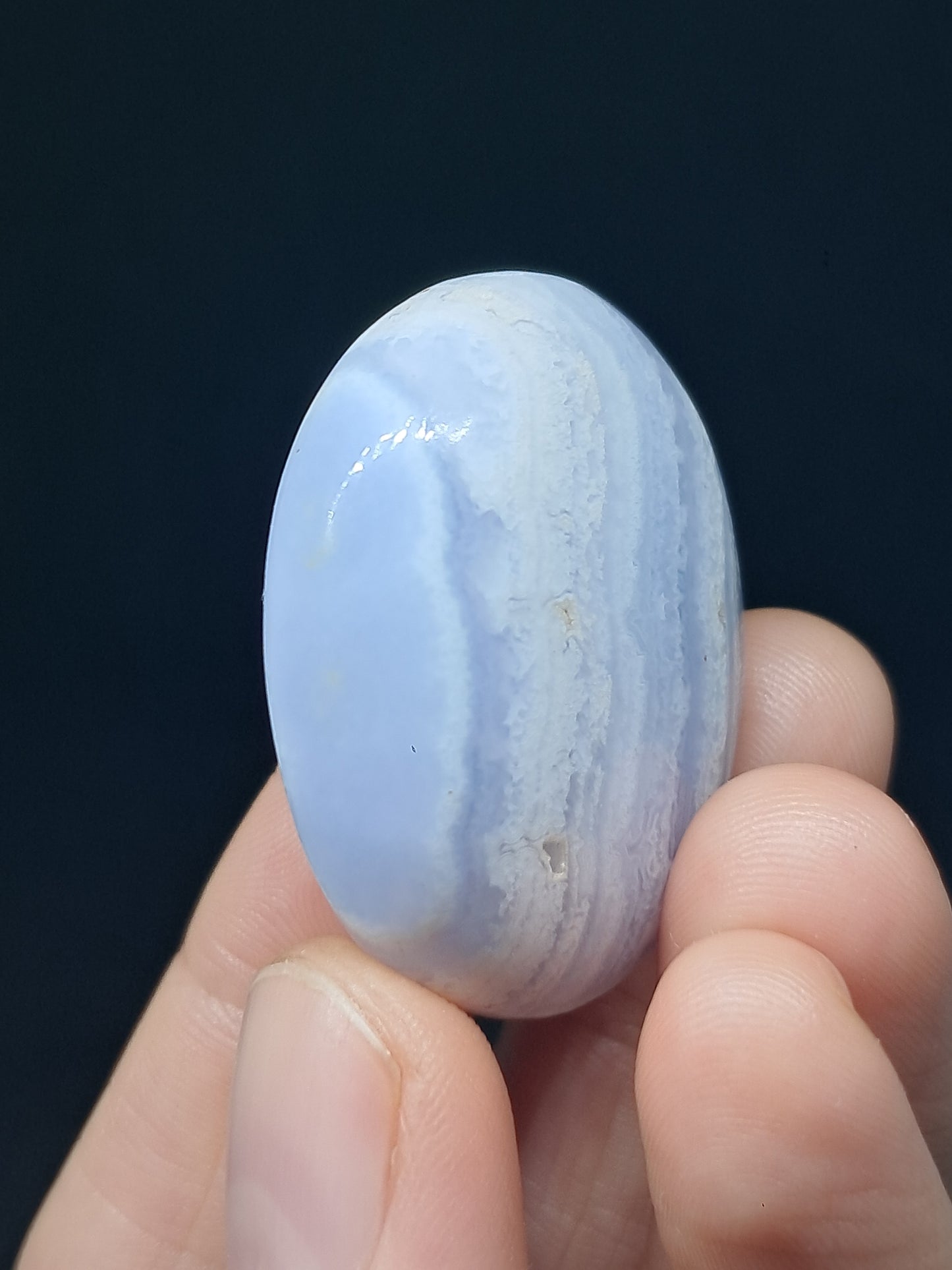 Blue Lace Agate Palmstone | Good Quality Natural Stone