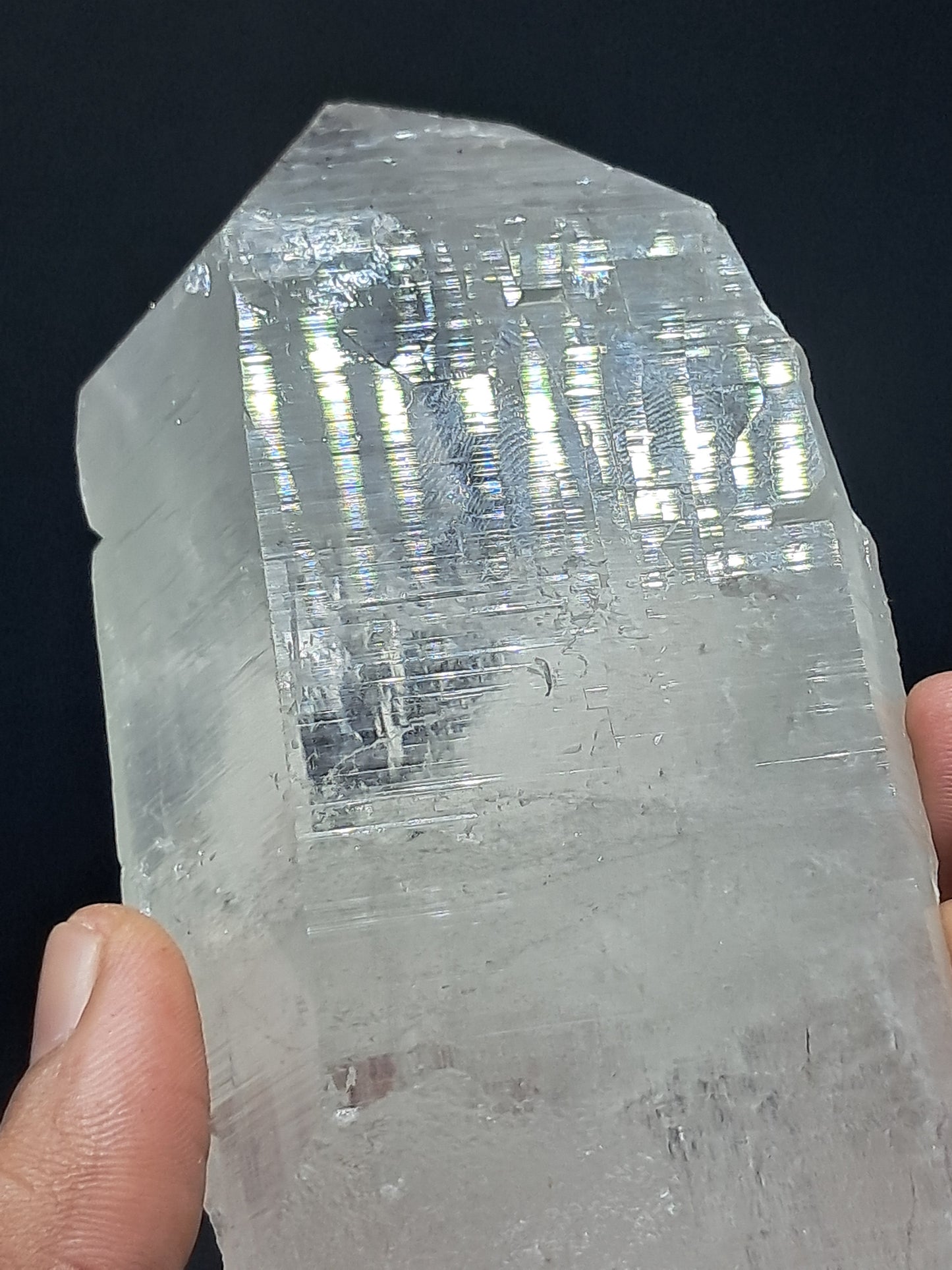 Himalayan Quartz Crystal Point with Magnetite Inclusions | Natural Stone | Mineral Specimen #CH55