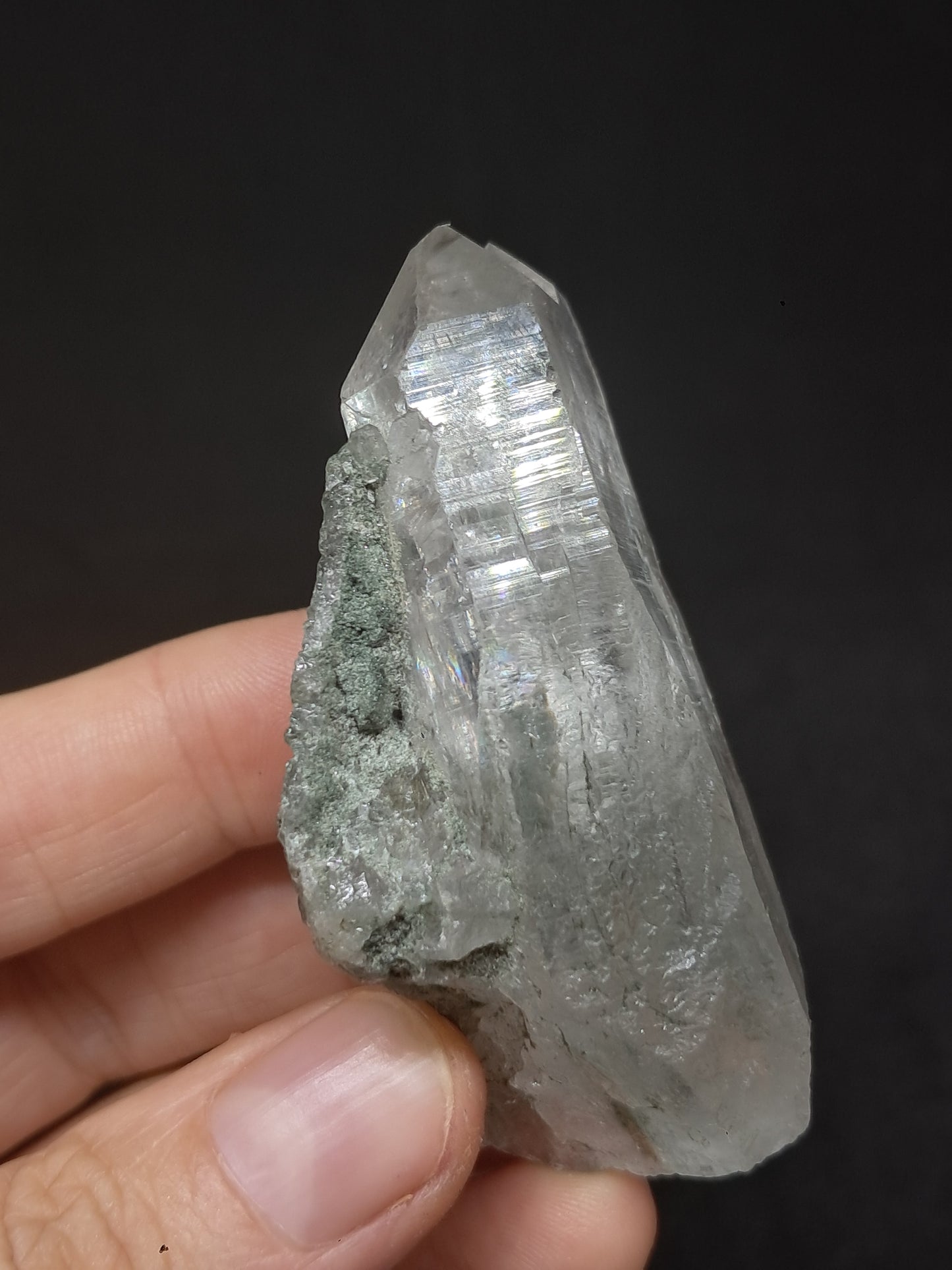 Chlorite Quartz (Kullu) Natural Point | Garden Chamanic Crystal #CQ61