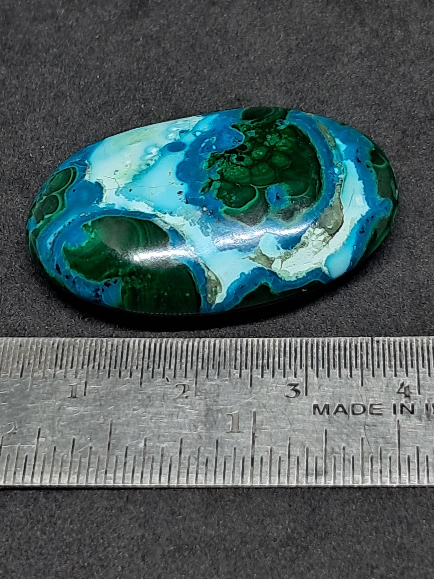 Chrysocolla Malachite Palmstone | Polished Natural Stone | Good Quality