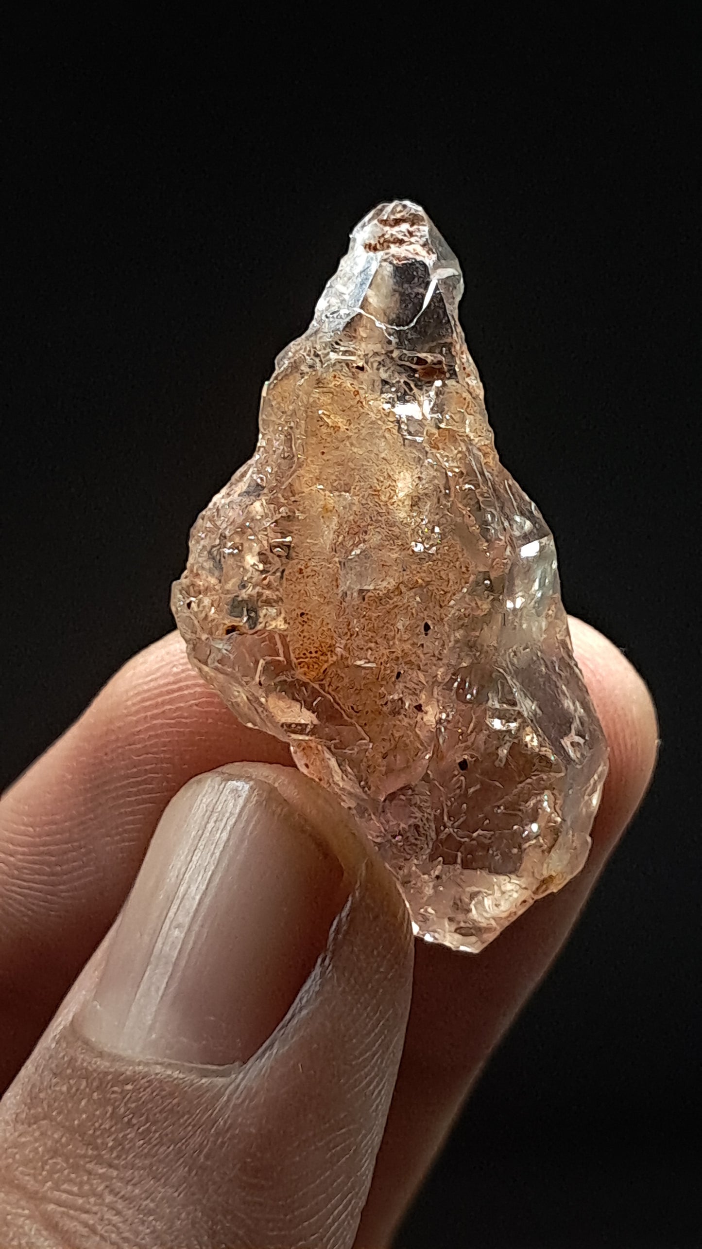 Smokey Amethyst Biterminated Scepter (Karur) Raw Natural Crystal | Mineral Specimen #EQ29