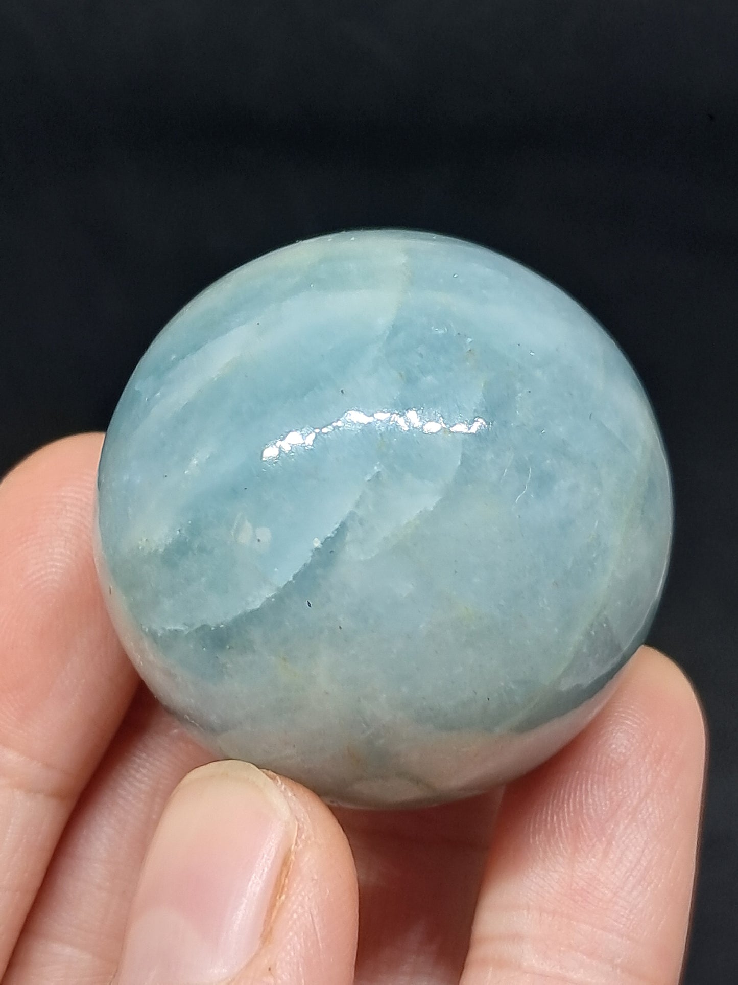 Aquamarine Sphere | Polished Natural Stone