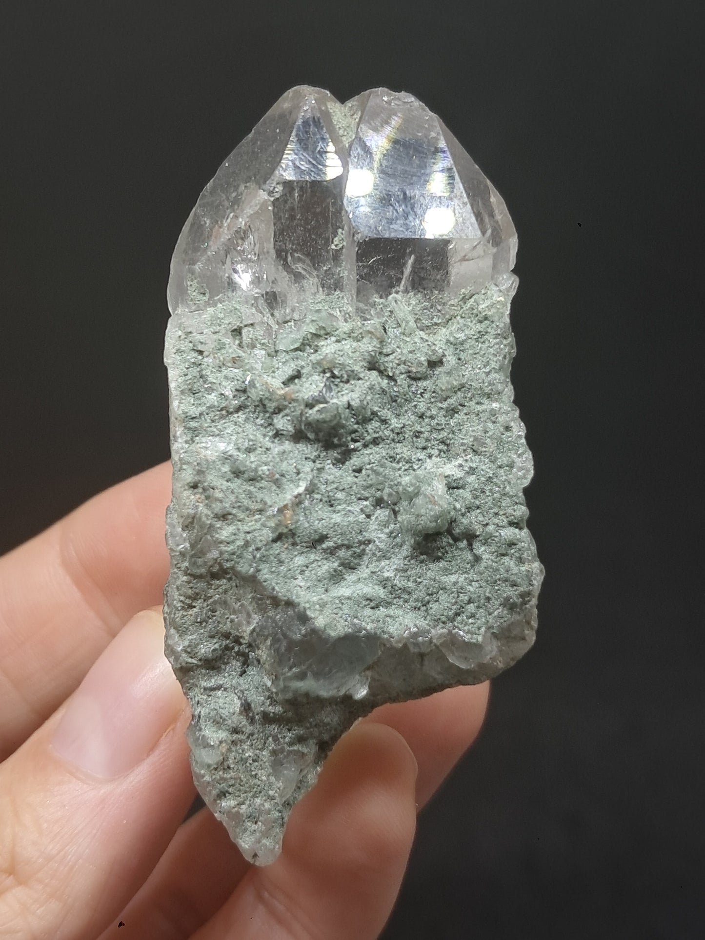 Chlorite Quartz (Kullu) Natural Point | Garden Chamanic Crystal #CQ61