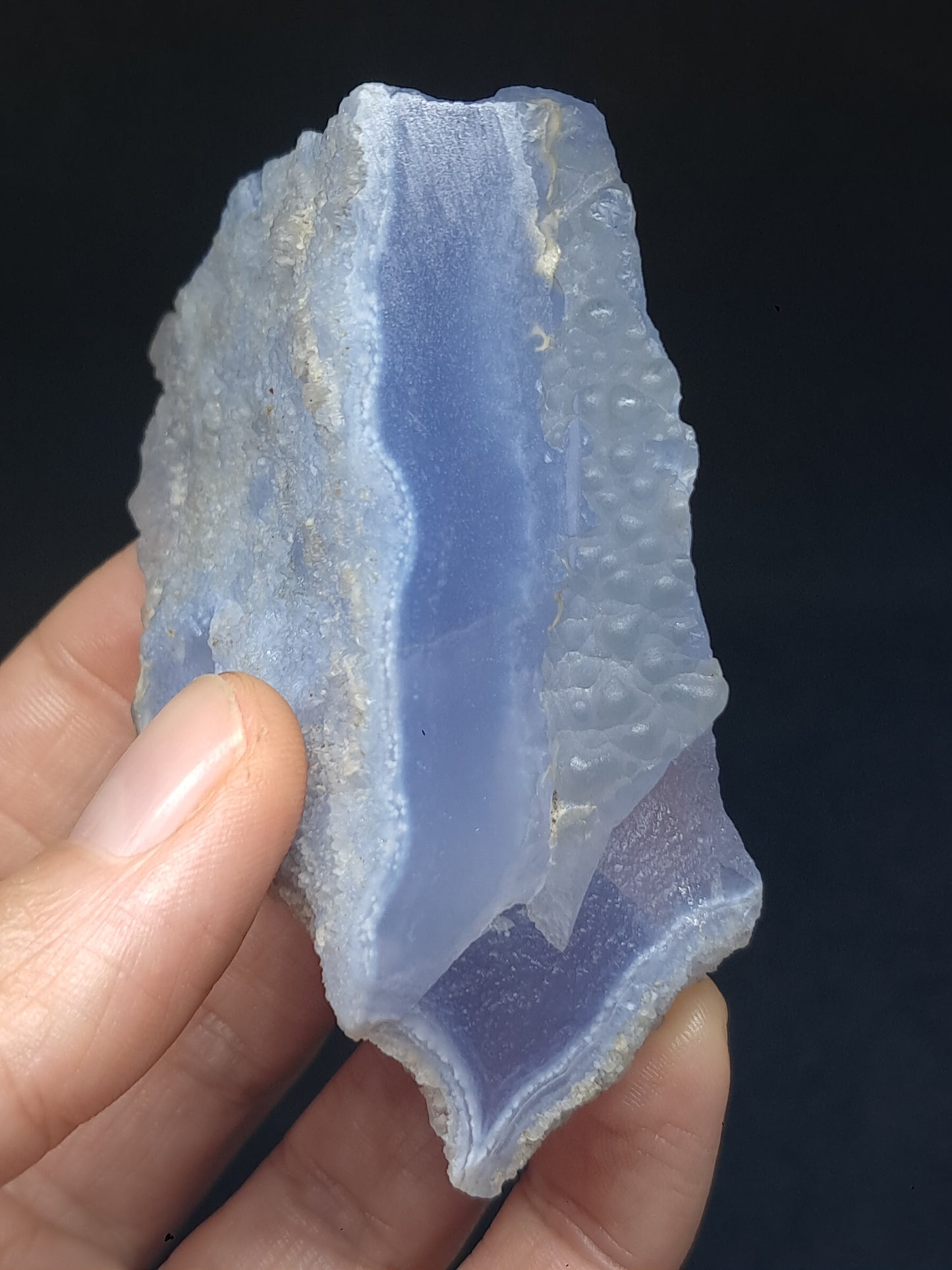 Blue Chalcedony Botryoidal Rough Natural Stone #BC2