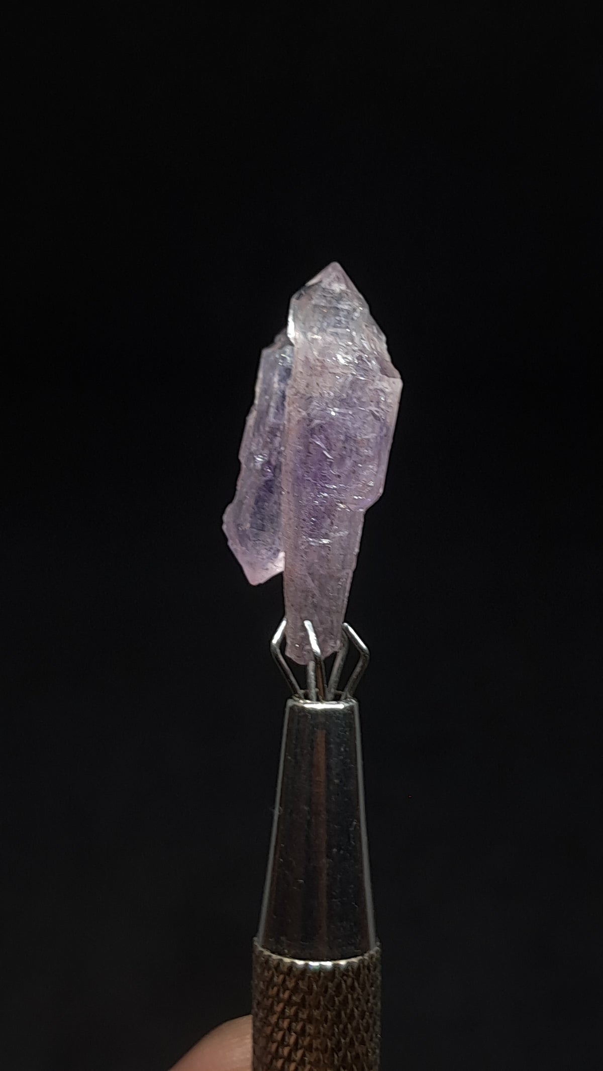 Quartz Amethyst Scepter | Hematite Goethite Rutile Inclusions | Biterminated  #KA206
