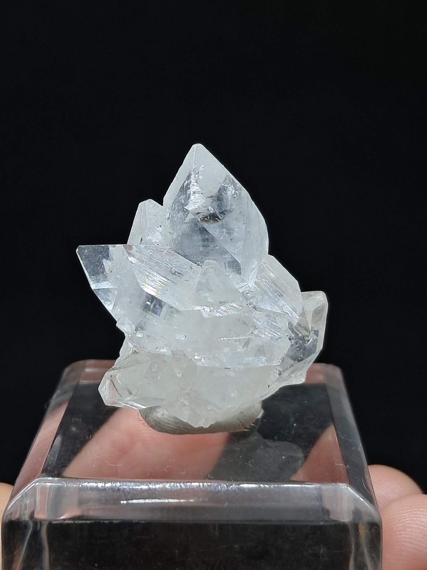 Clear Apophyllite Cluster (Ajanta) Natural Crystal | Mineral Specimen #AP53