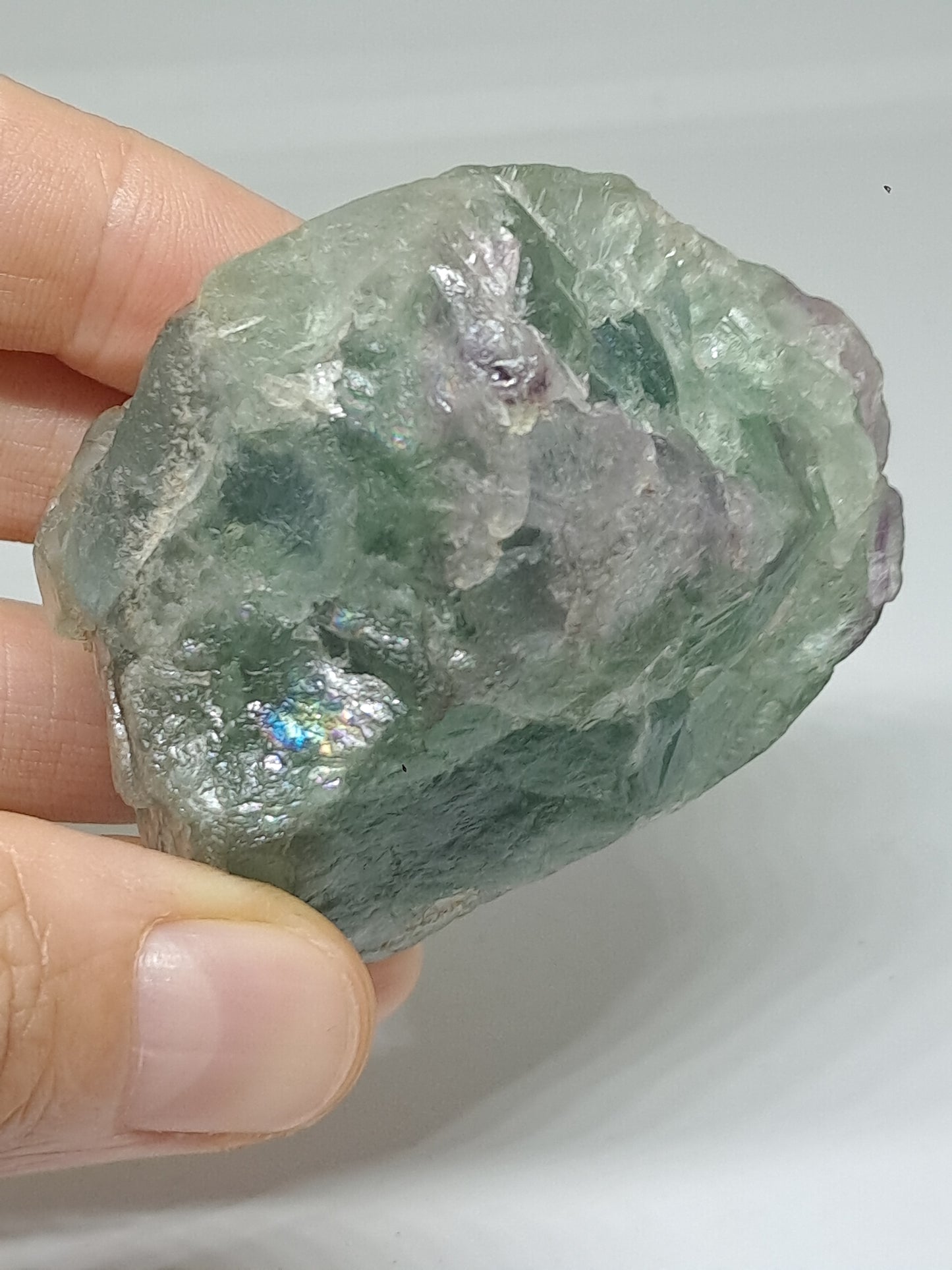 Rough Rainbow Fluorite Stone | Natural Crystal | Mineral Specimen #FL6