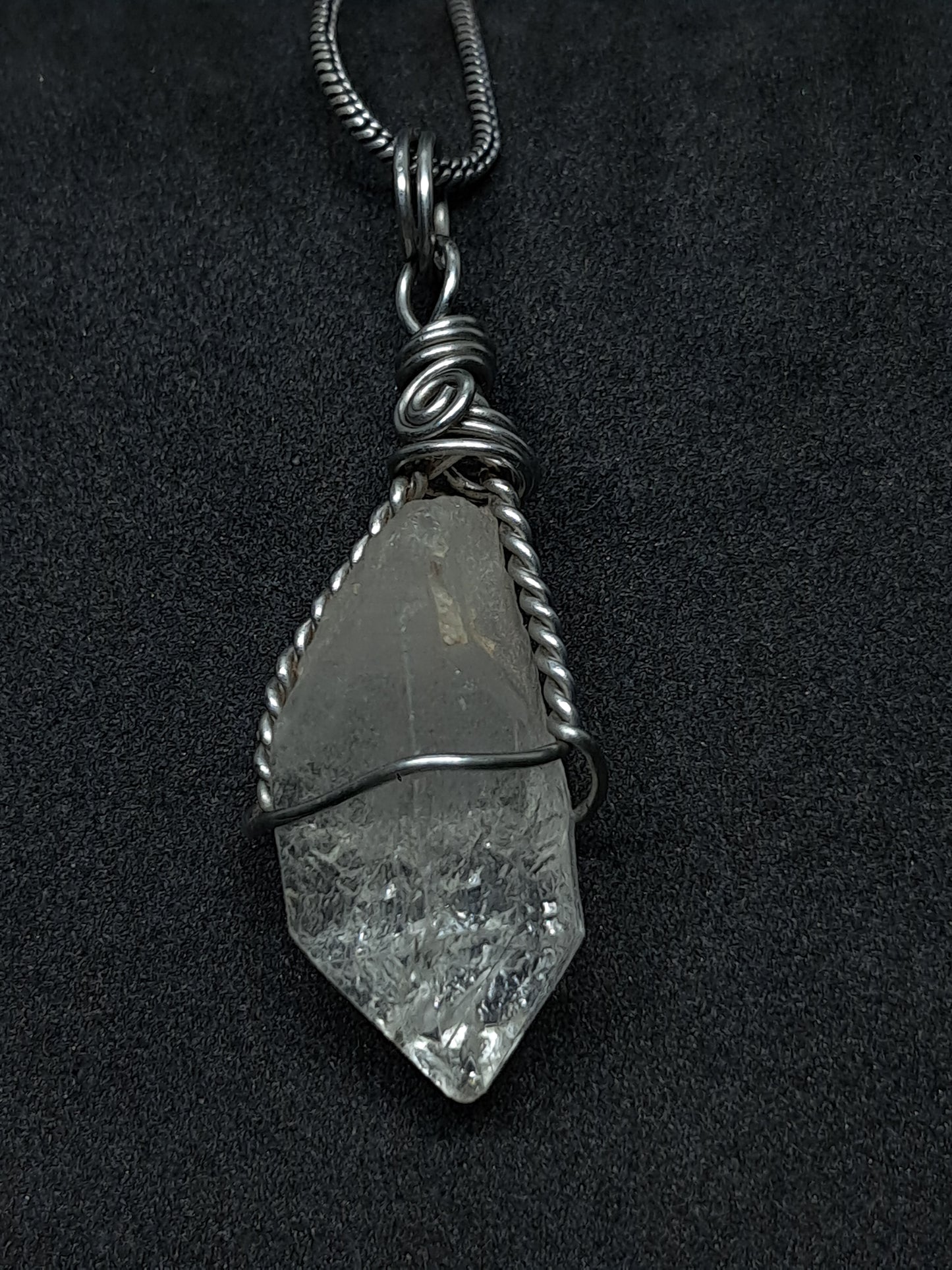 Himalayan Quartz Pendant | Handcrafted Jewelry | Natural Crystal Point #JL51