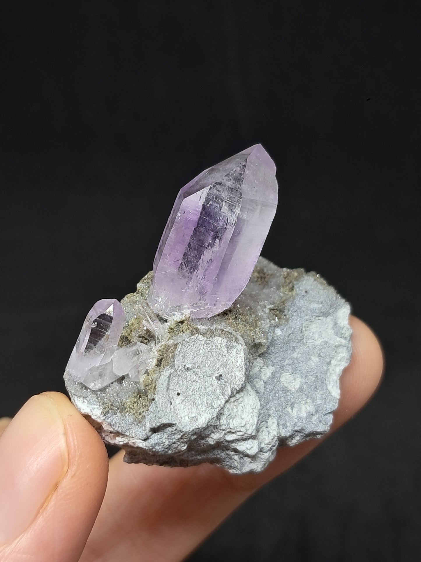 Veracruz Amethyst Crystal on Matrix (Mexico) | Natural Point | Mineral Specimen #VA13