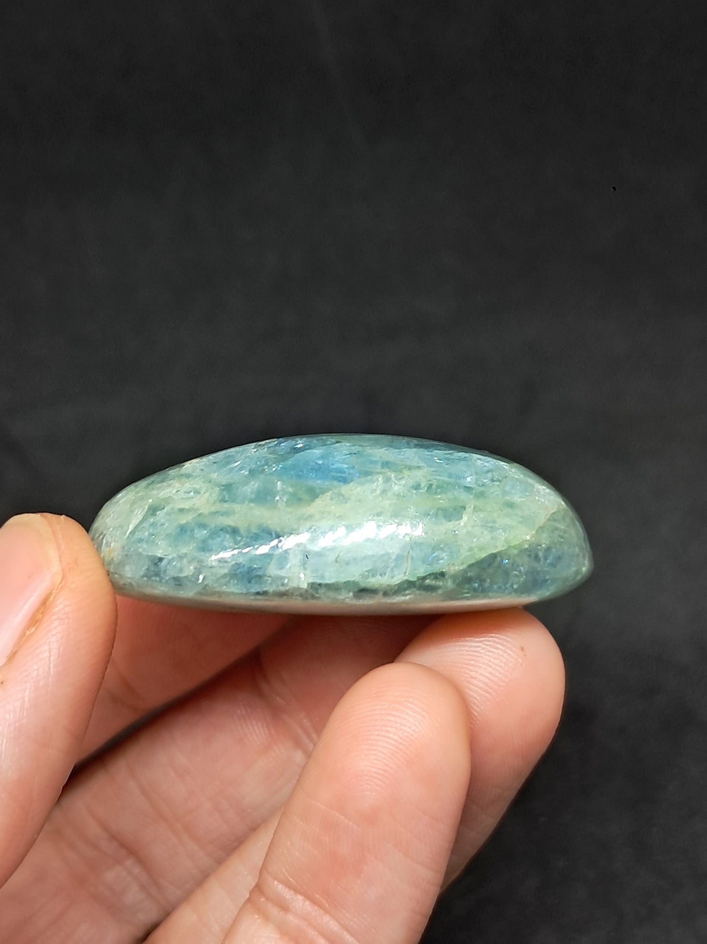 Aquamarine Cabochon Large Size | Polished Natural Stone