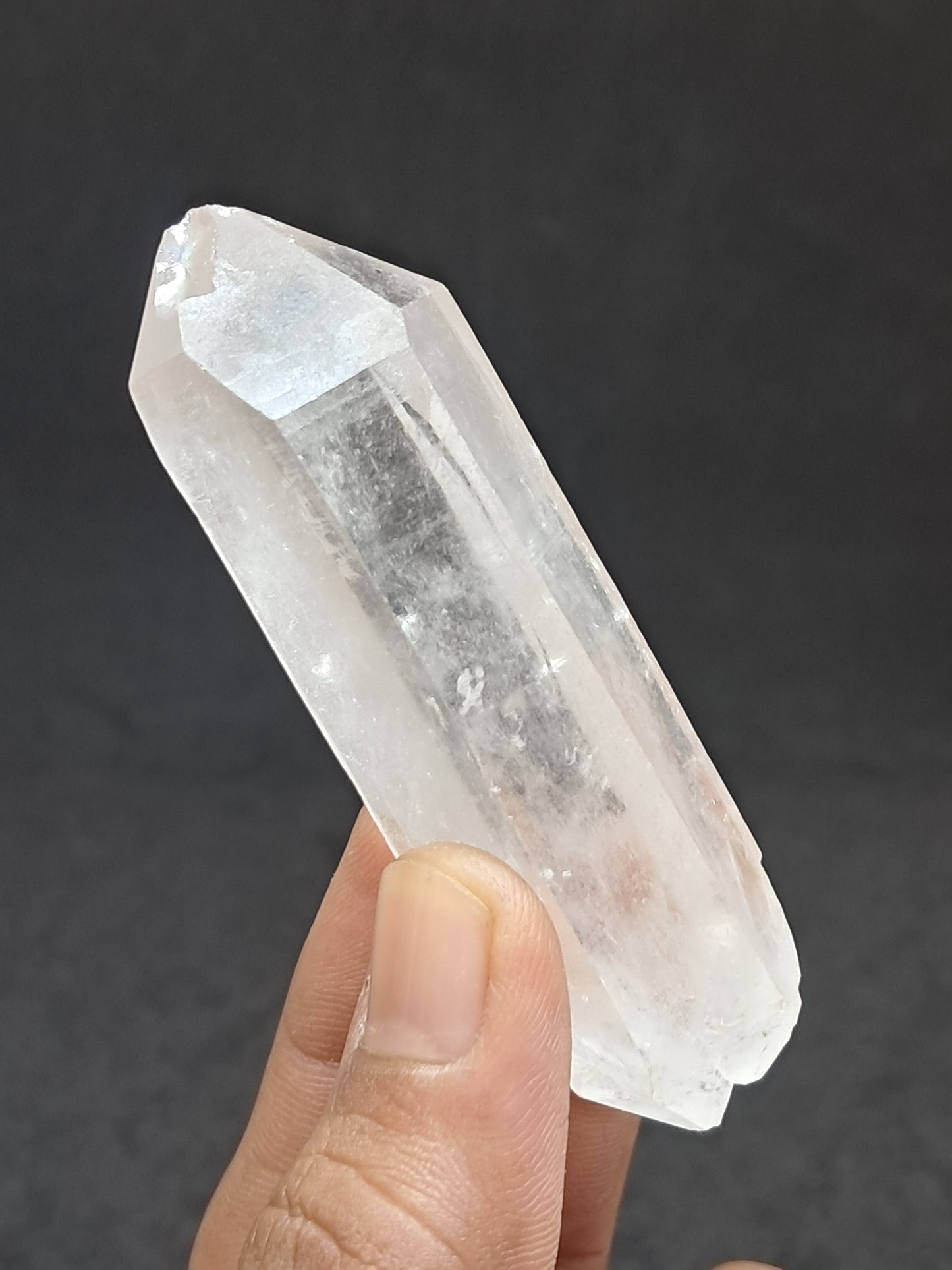 Himalayan Quartz Biterminated Self-healed Point | Natural Crystal | Mineral Specimen #CH69