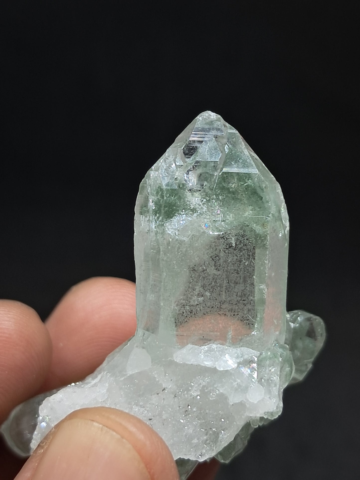 Himalayan Quartz Chlorite Phantom Cluster | Biterminated Crystals | #CH59