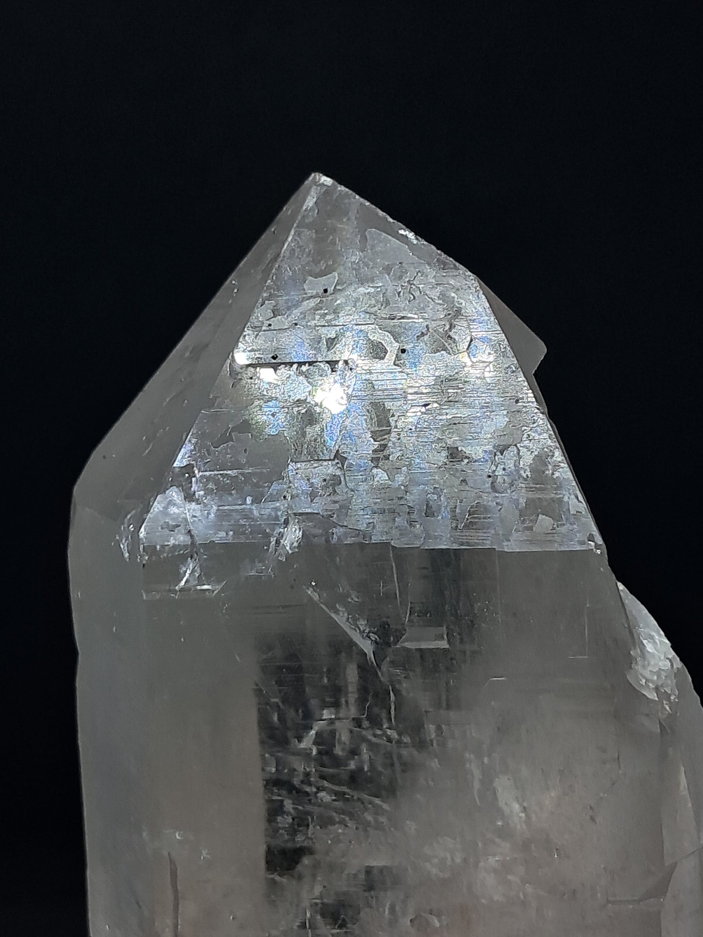 Himalayan Quartz Crystal Point with Magnetite Inclusions | Natural Stone | Mineral Specimen #CH55