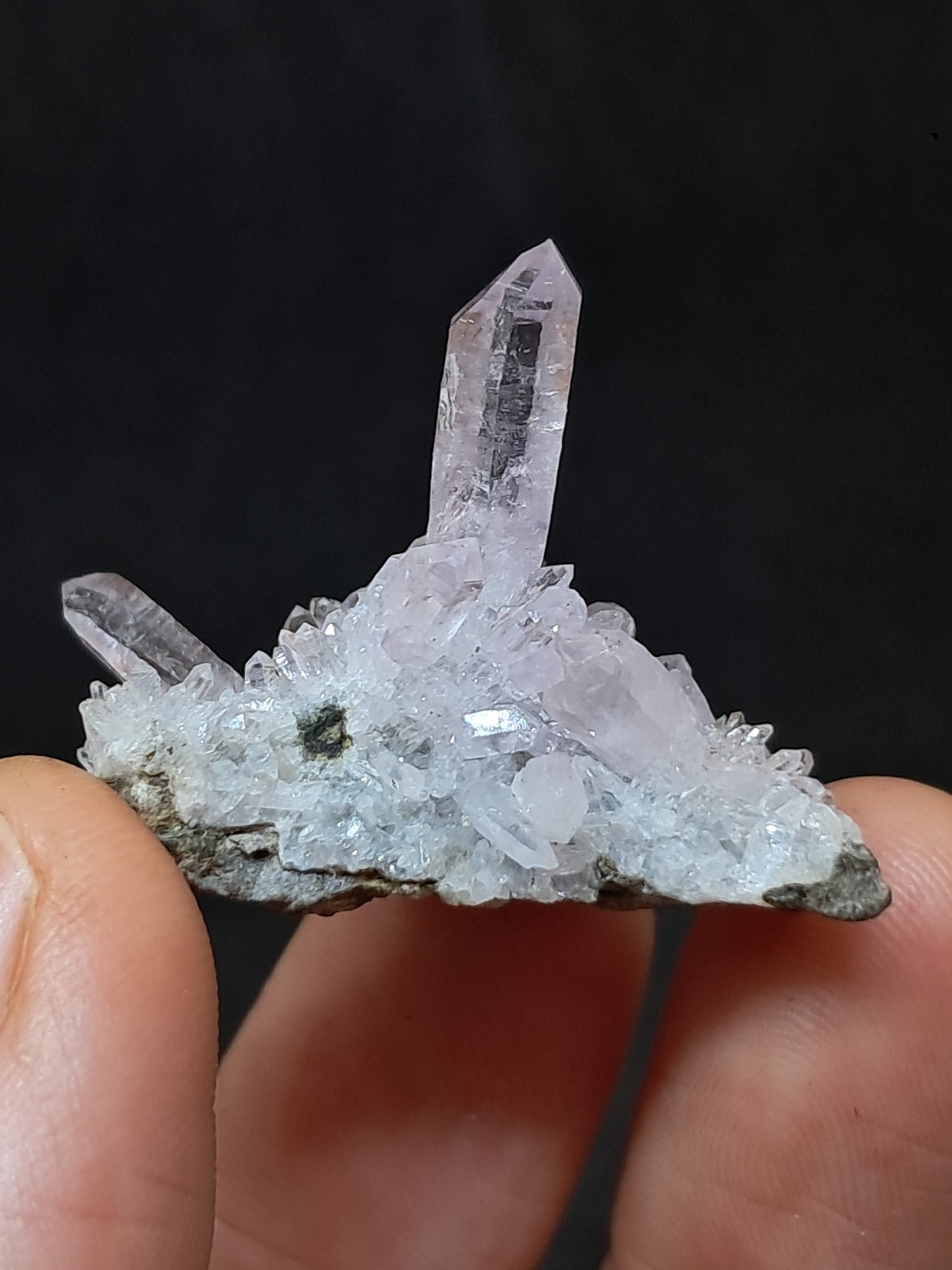 Veracruz Amethyst Crystal Points on Matrix (Mexico) | Natural Cluster | Mineral Specimen #VA24