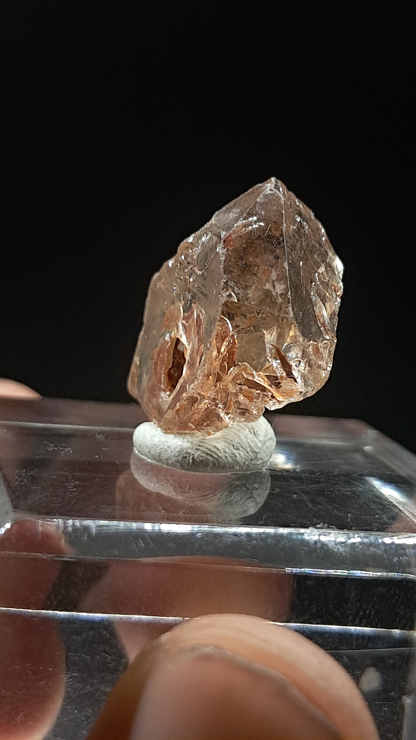 Smokey Elestial Quartz (Karur) Natural Crystal | Mineral Specimen #EQ33
