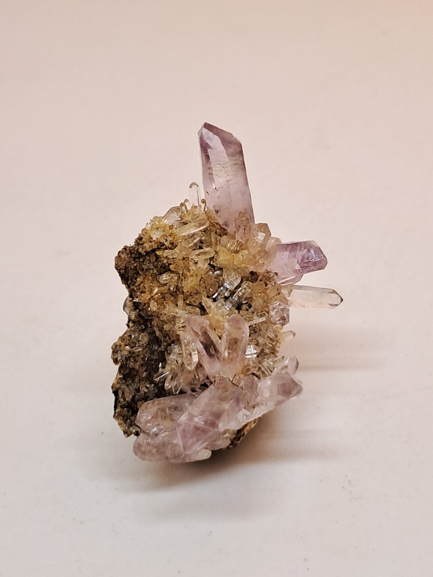 Veracruz Amethyst Crystals on Matrix (Mexico) | Natural Cluster | Mineral Specimen #VA22