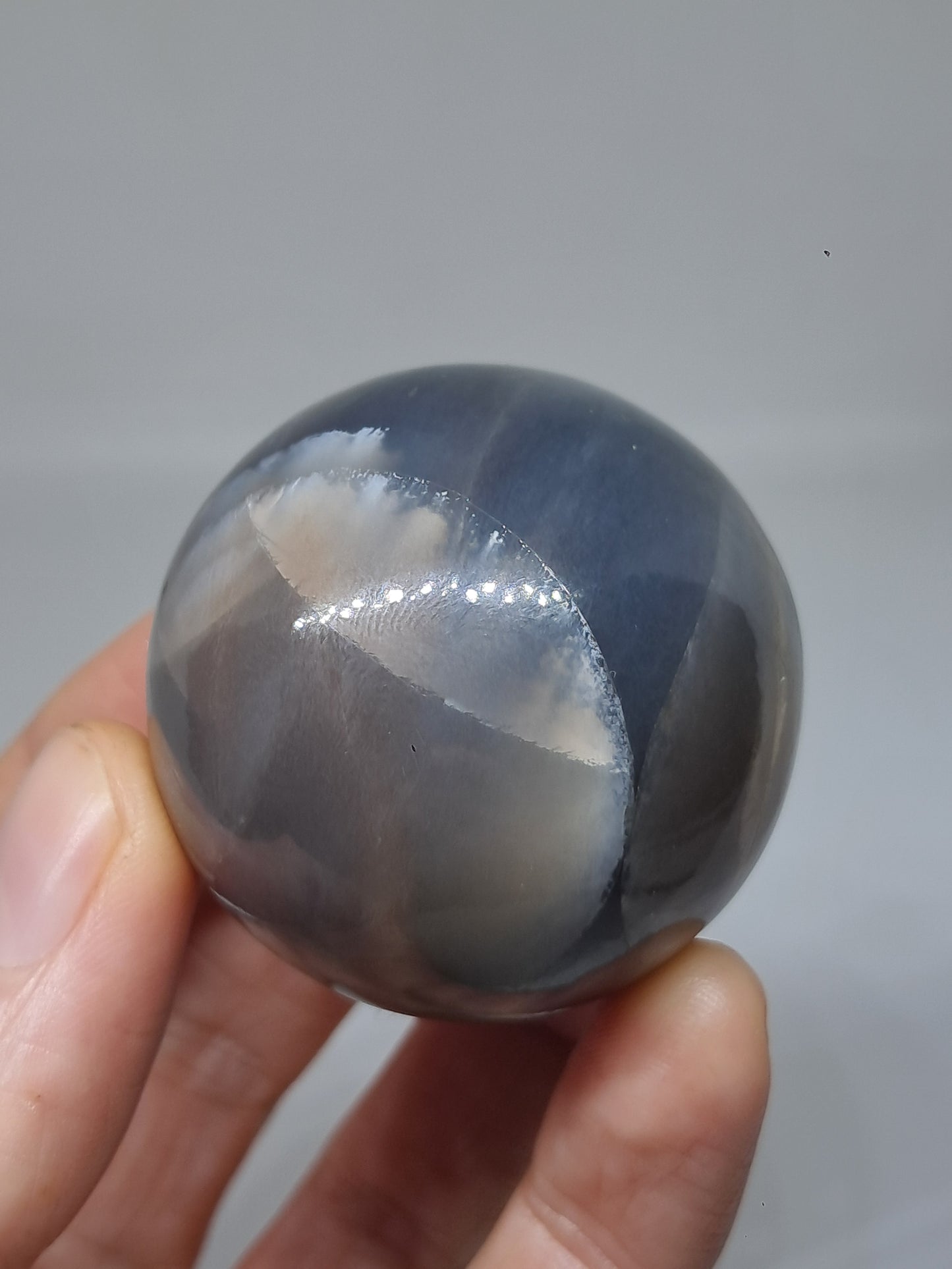 Grey Moonstone Sphere | Silver Sheen | Good Quality Natural Stone