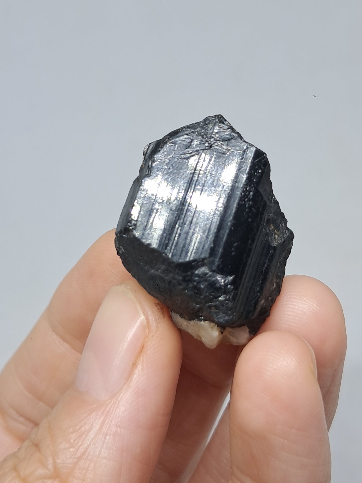 Black Tourmaline Crystal (Karnataka) Natural Stone | Mineral Specimen #BT9