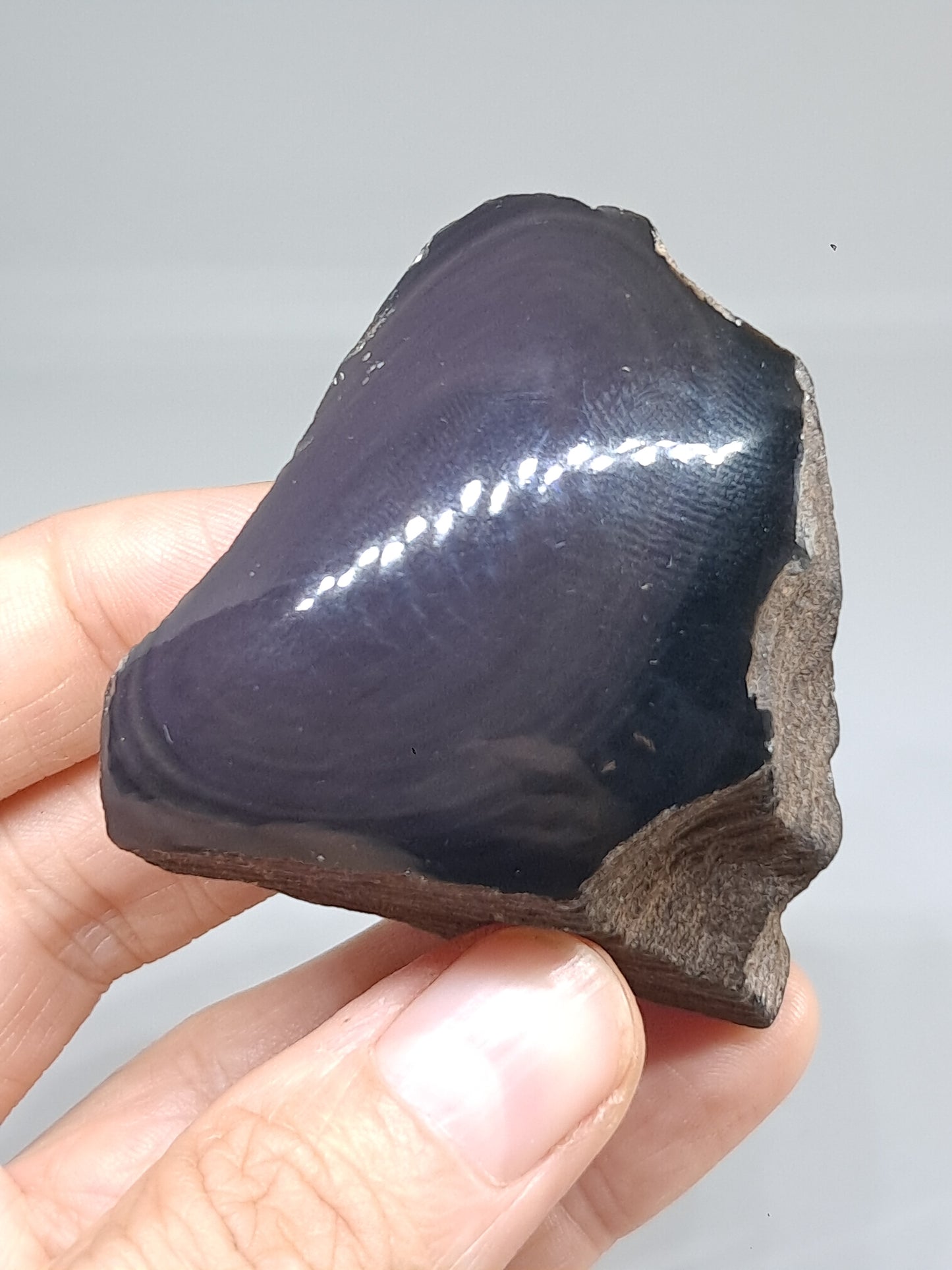 Rainbow Obsidian (Mexico) Natural Stone | Half Polished Half Rough #RO9