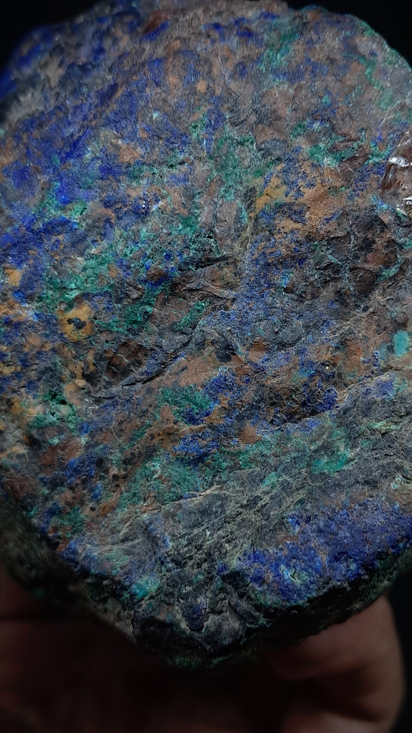 Natural Azurite & Malachite on Matrix (Congo) #UC2