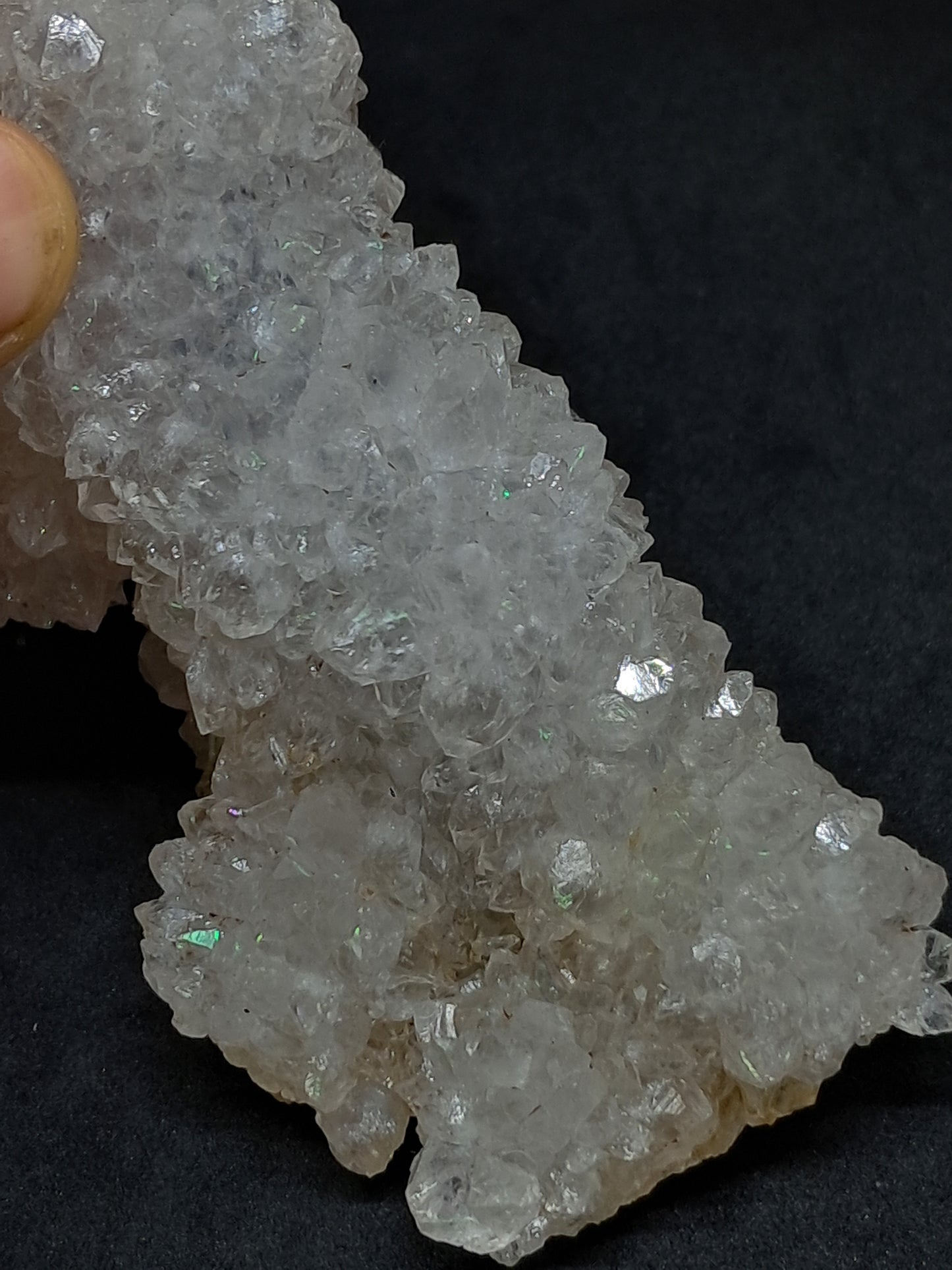 Cuarzo Iris (Aurangabad) | Anandalita | Estalactita | Cristal natural n.° AQ44