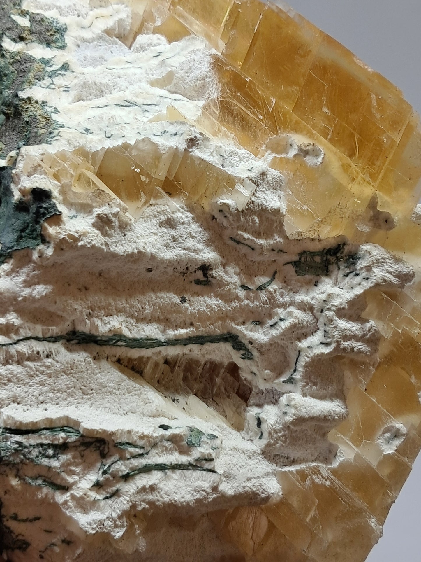 Honey Calcite w/ Okenite (India) Rough Crystal | Natural Stone | Mineral Specimen #CA19