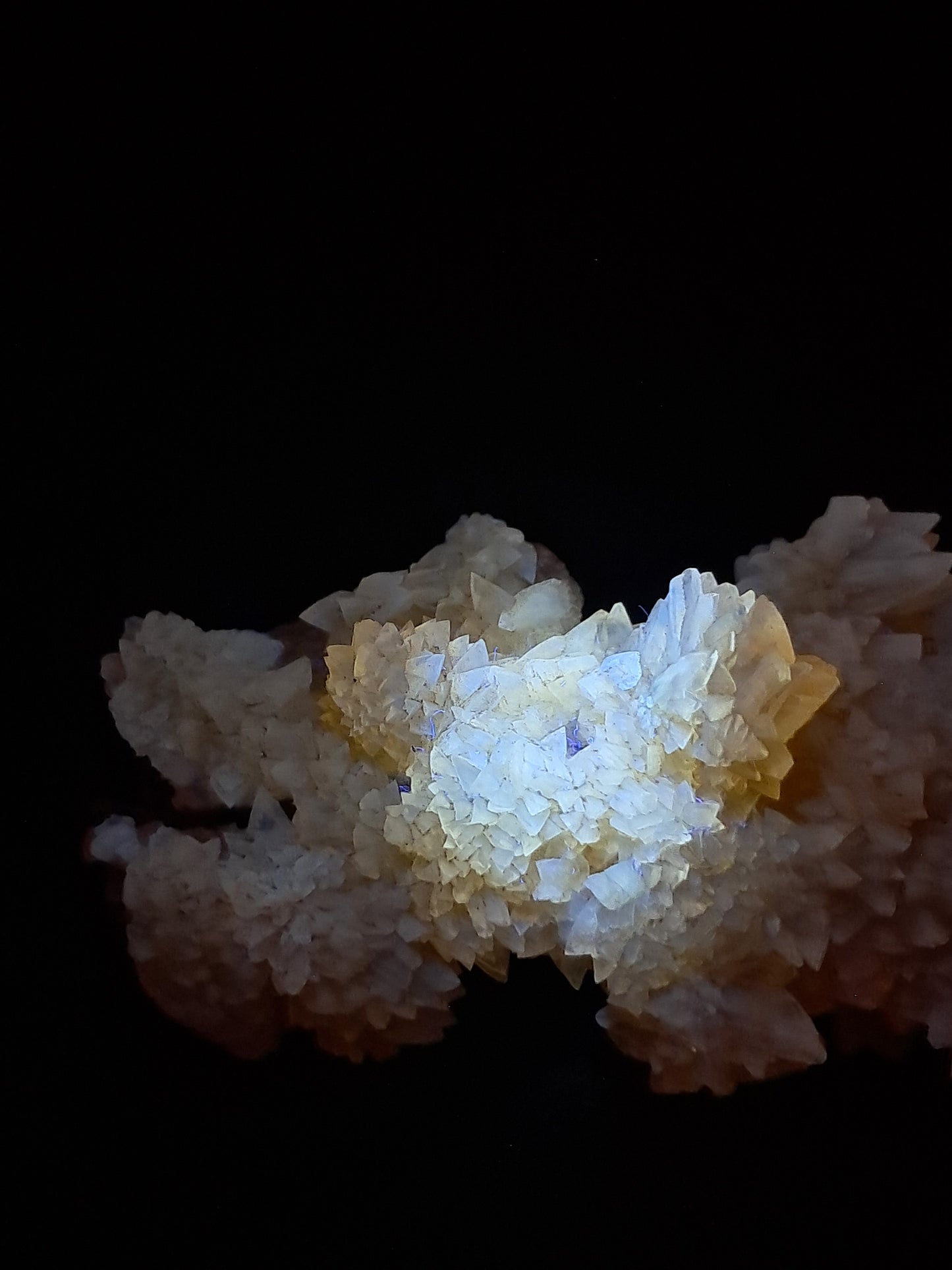 Yellow Calcite *Dog Tooth* Formation | Phosphorescent Crystals | UV Reactive (India) Rough Crystal | Natural Stone | Mineral Specimen #CA29