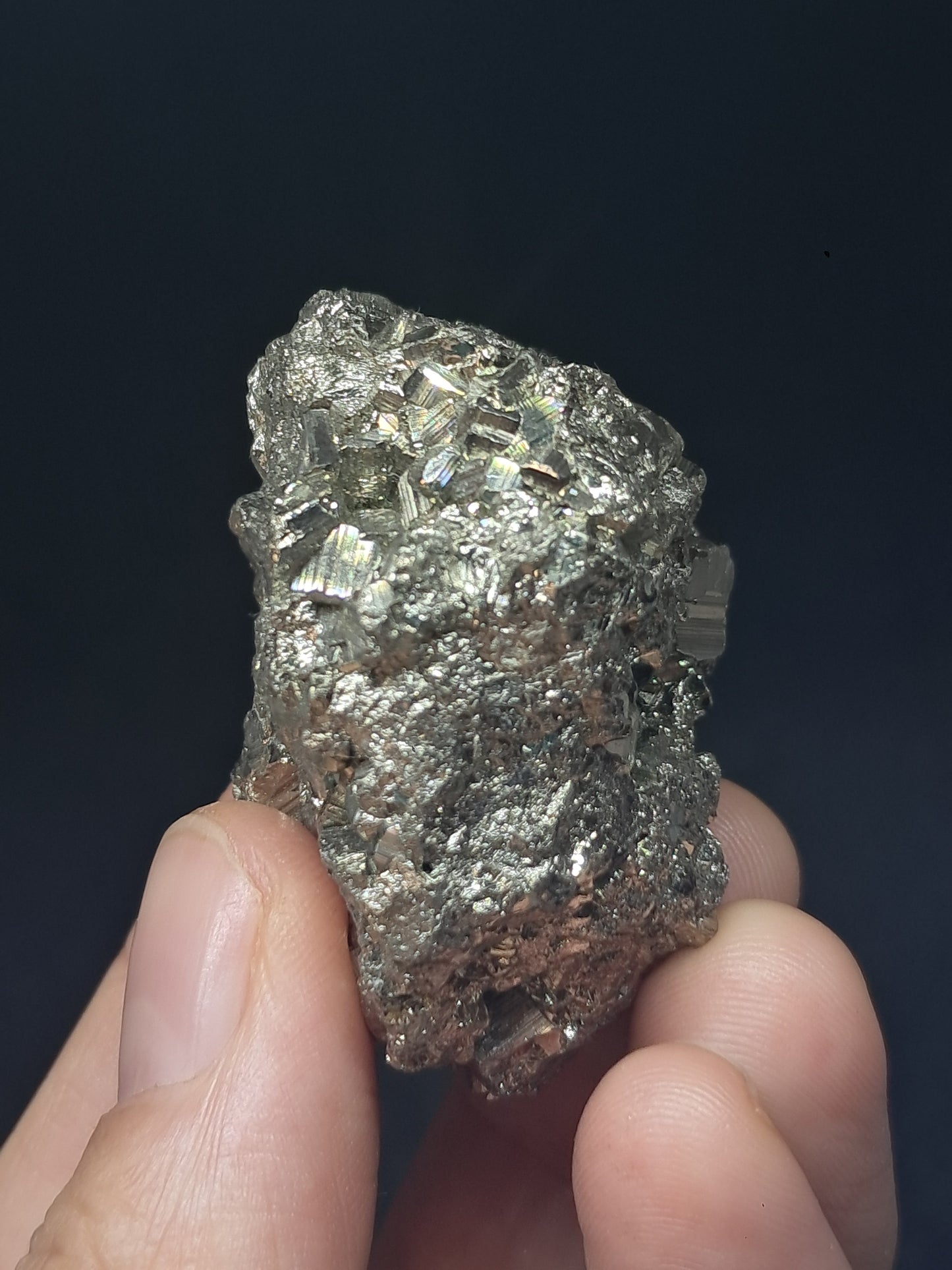 Pirita en Bruto (Perú) Drusa Natural | Muestra Mineral | Rocas y Cristales #PR24
