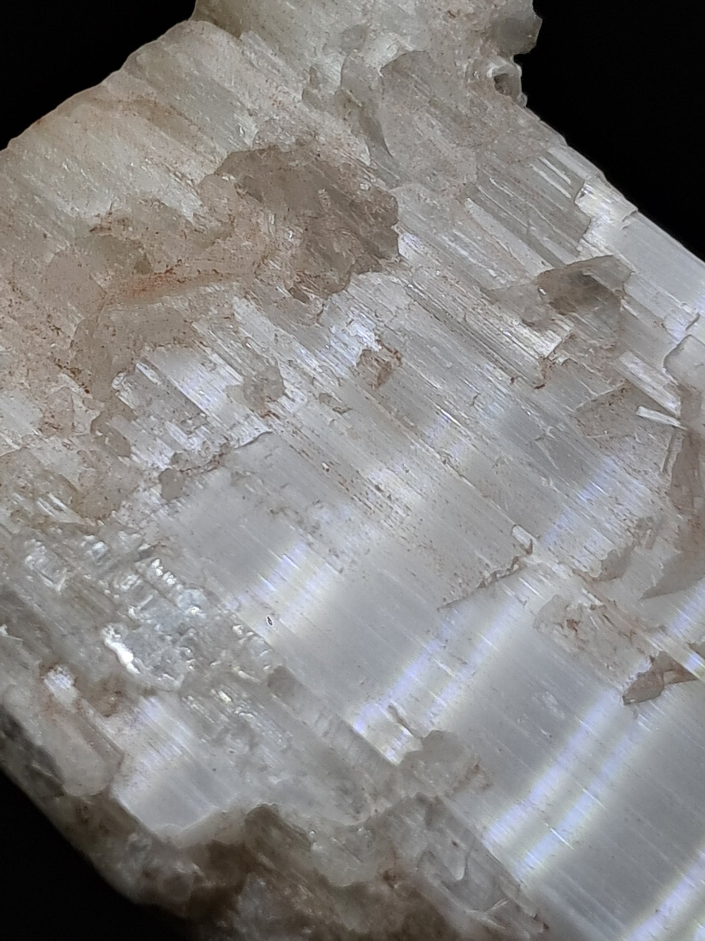 Satin Spar *Selenite* (India) Fibrous Gypsum | Mineral Specimen | Rough Crystal #SE1