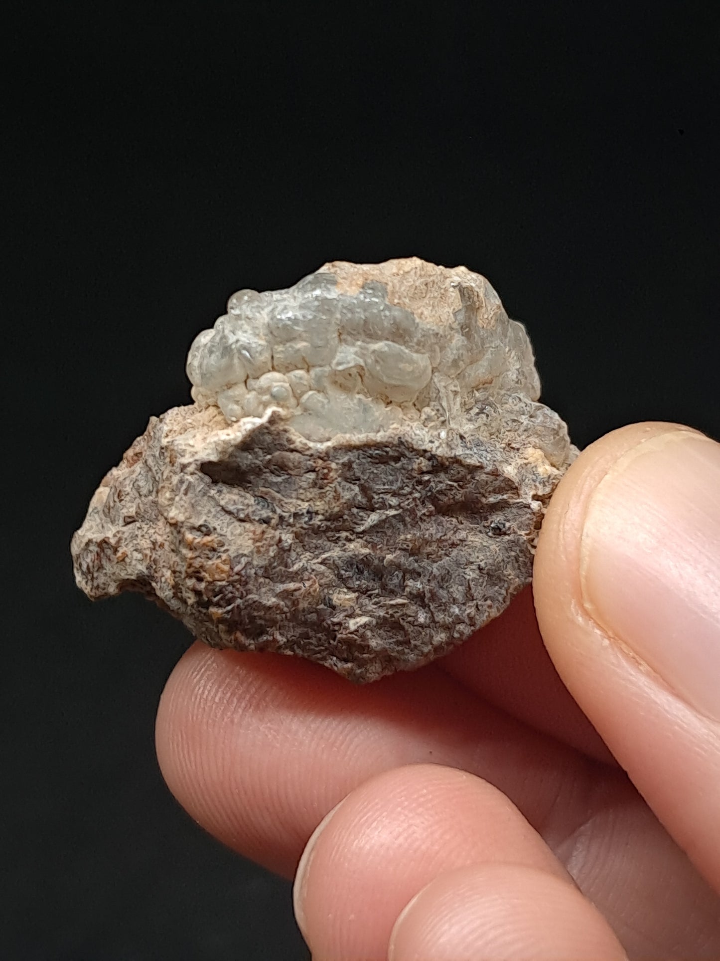 Hyalite Opal on Matrix (Mexico) Rough Crystal Stone | UV-Reactive Mineral Specimen #OH11